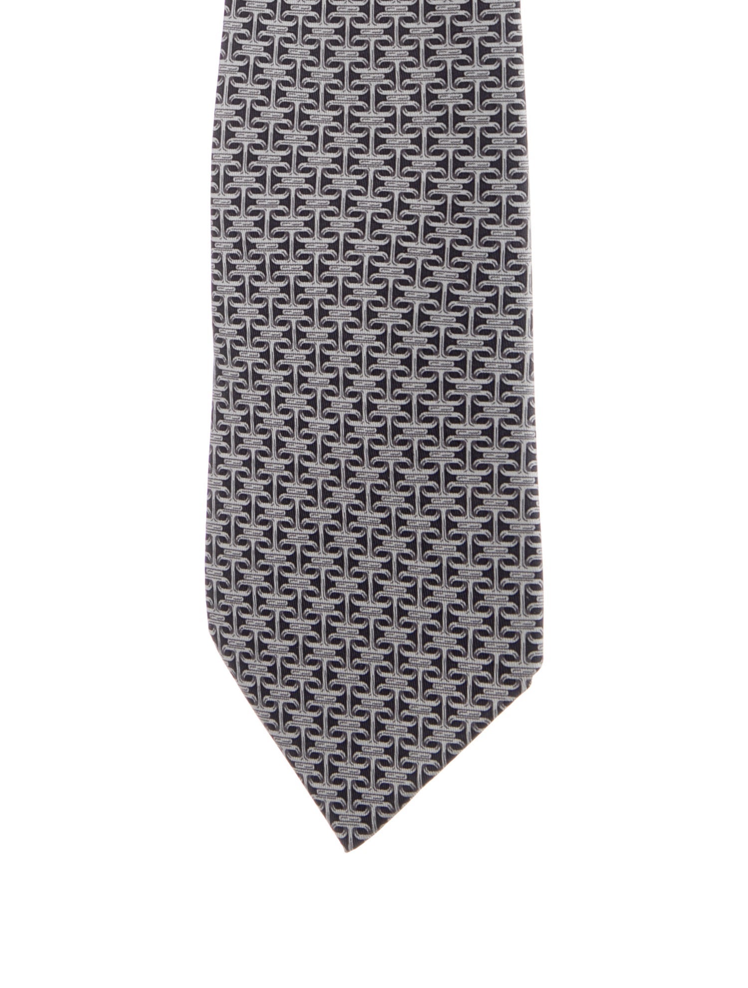 Hermès Silk Printed Tie
