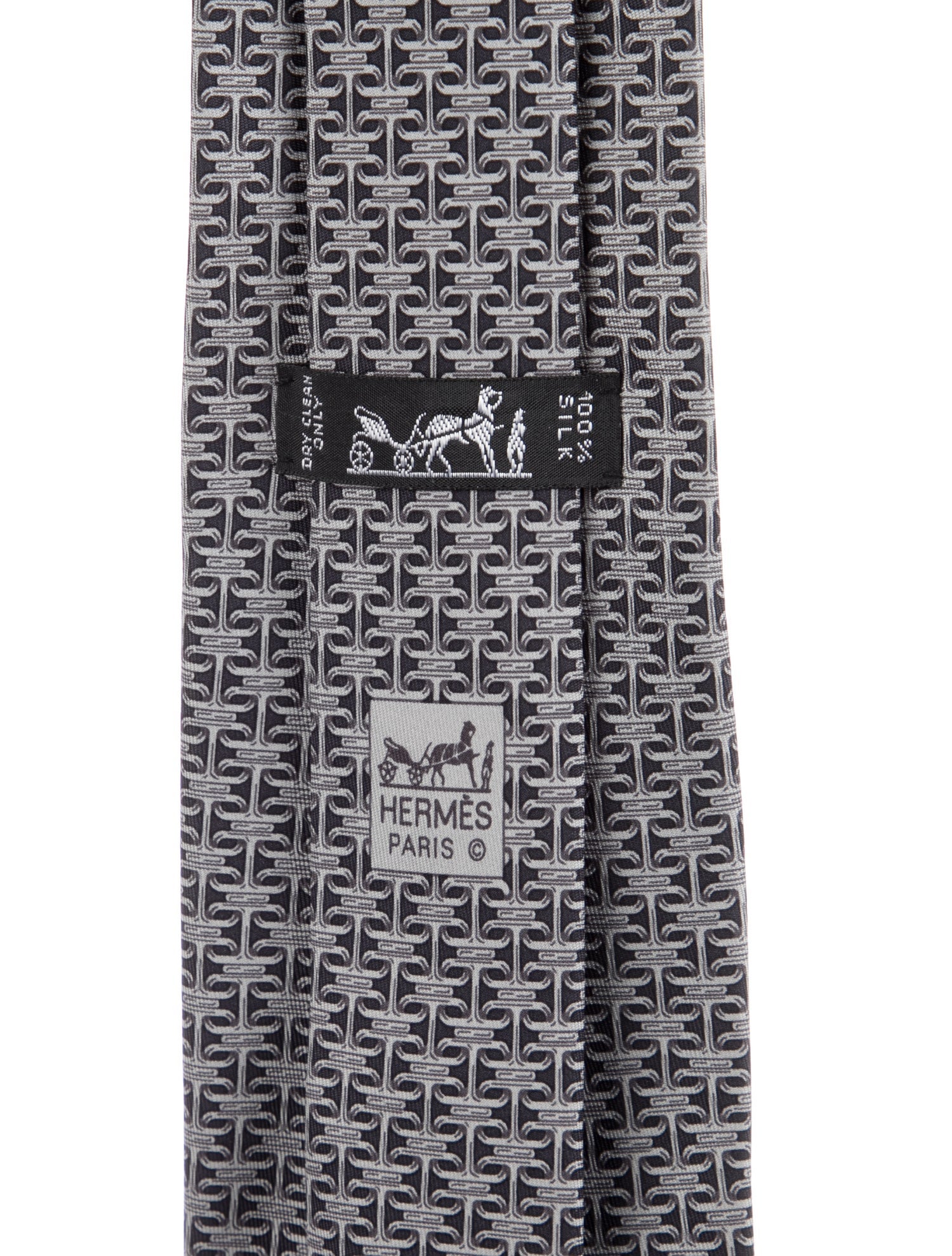 Hermès Silk Printed Tie
