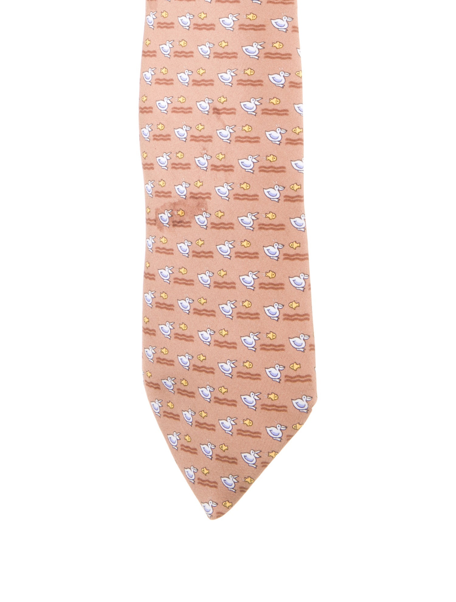 Hermès Silk Printed Print Tie