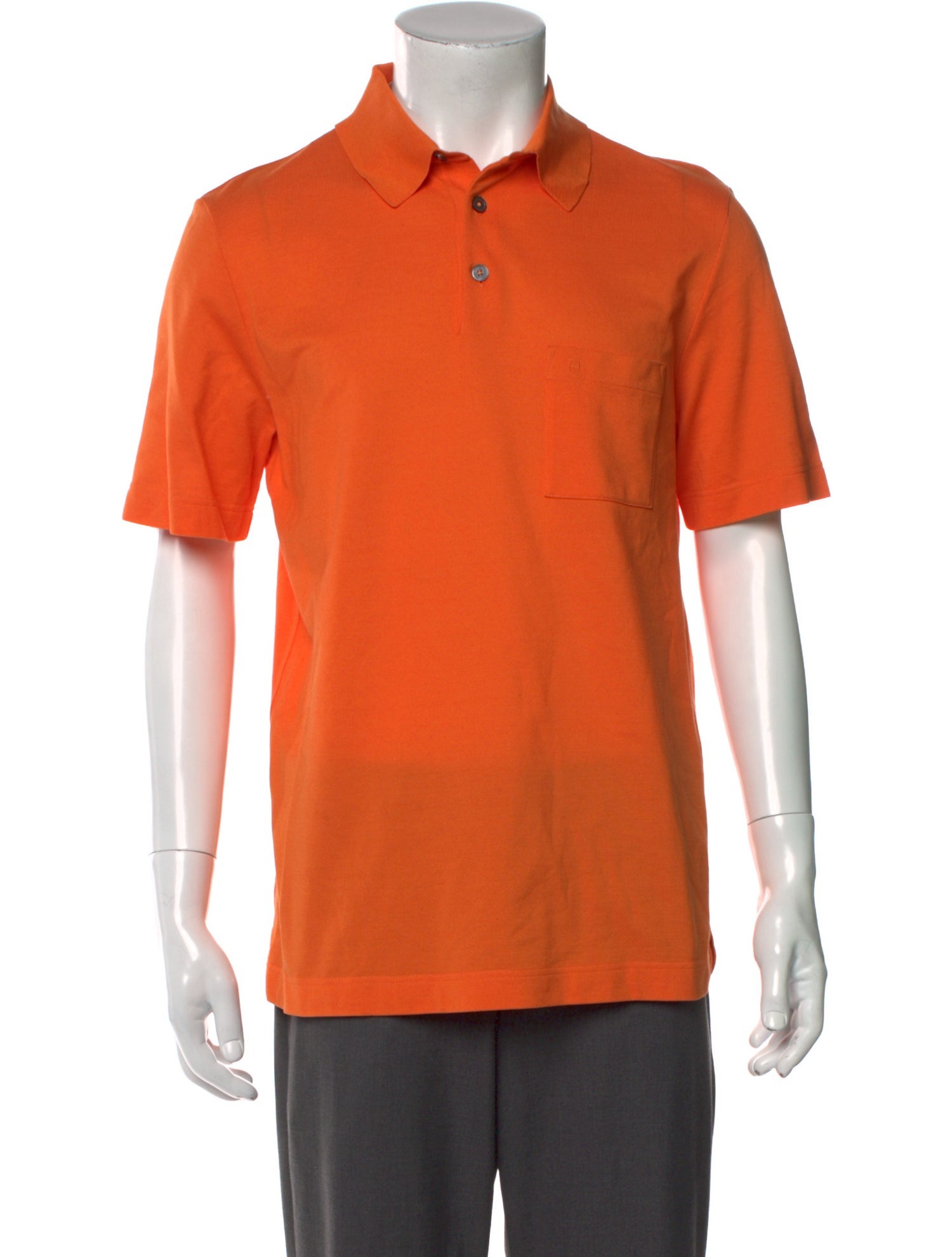 Hermès Collar Short Sleeve Polo Shirt