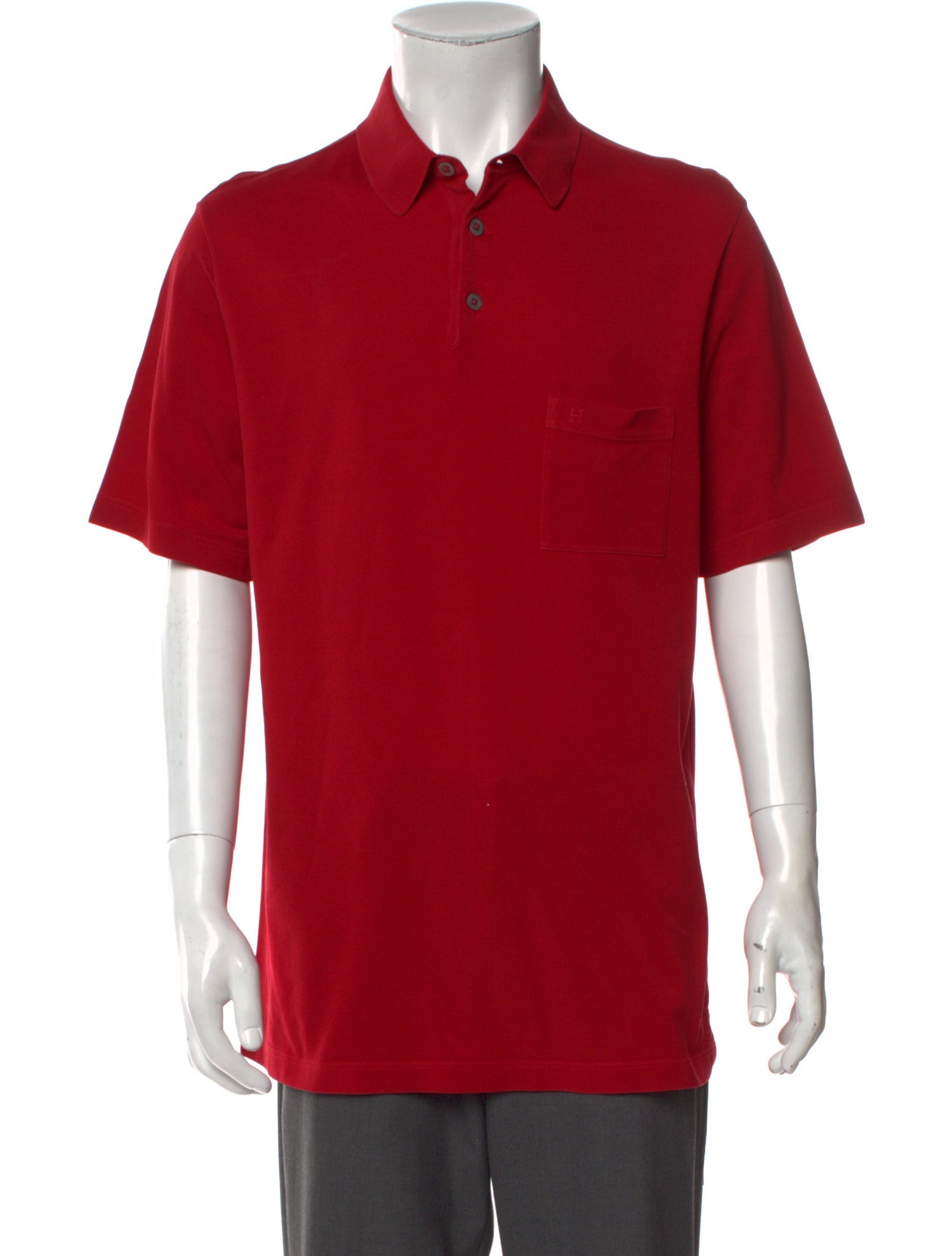 Hermès Collar Short Sleeve Polo Shirt