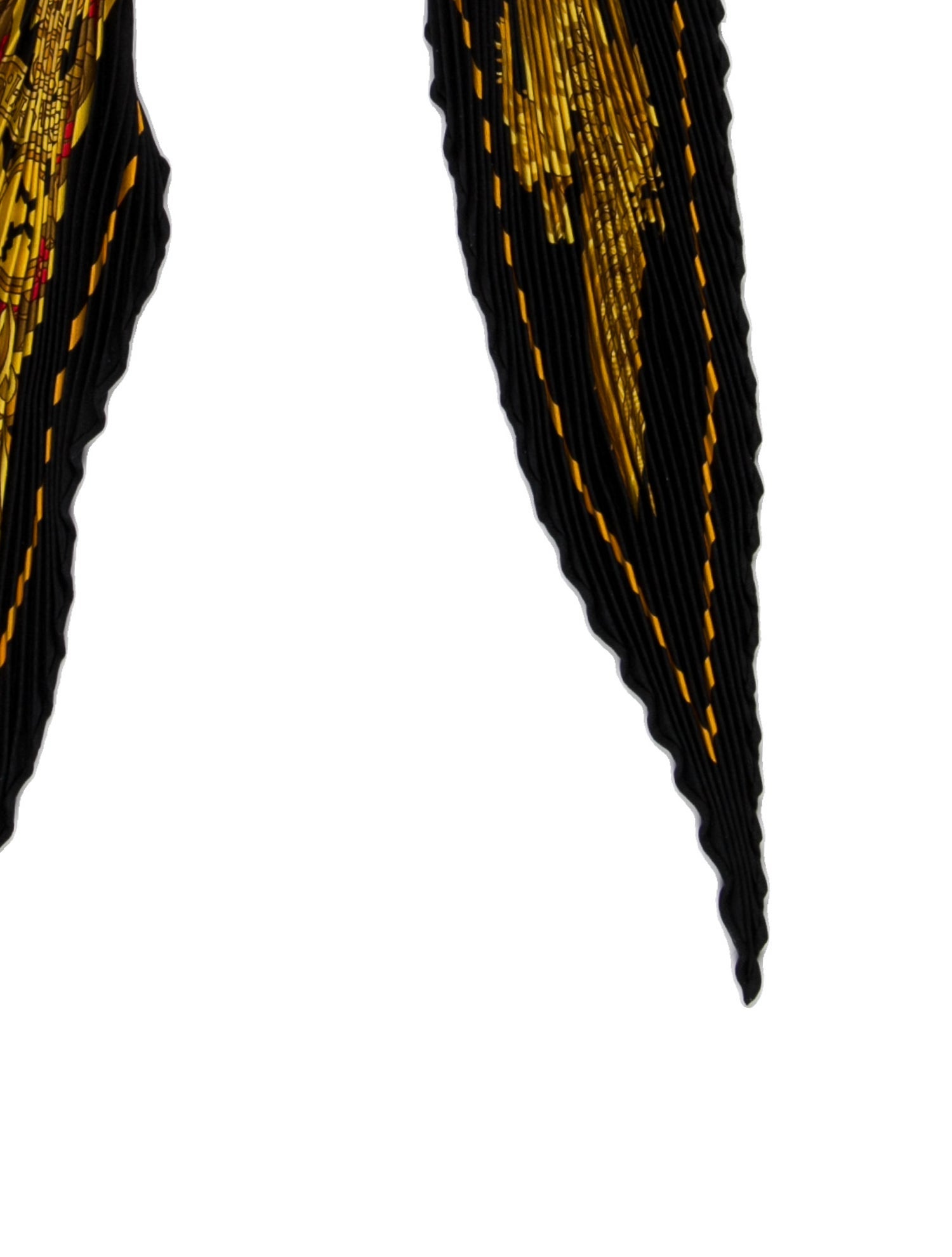 Hermès Salzburg Silk Plissé Scarf