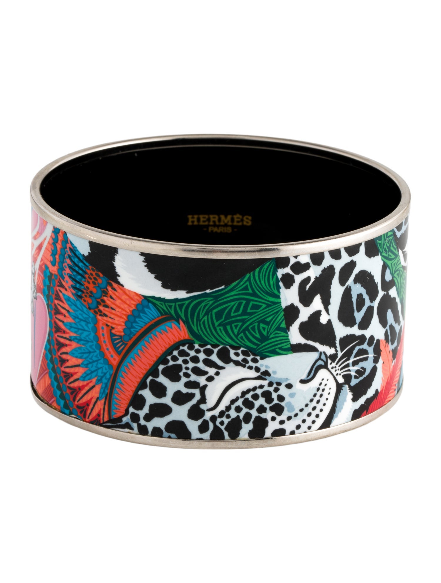Hermès Enamel Extra Wide Bangle