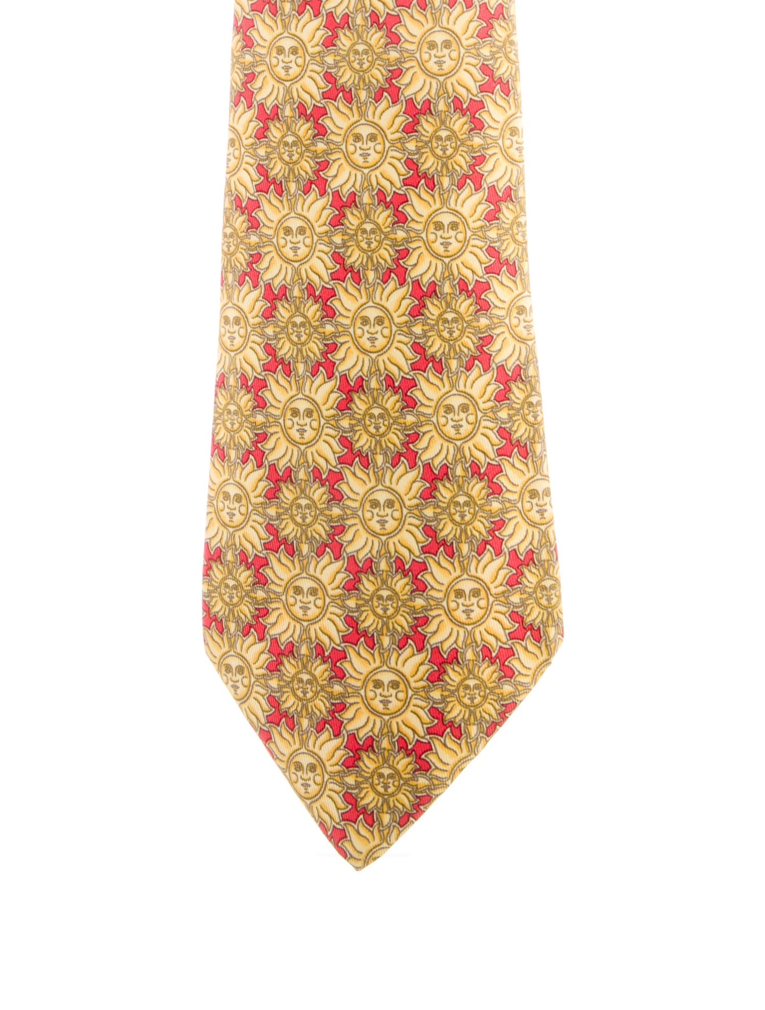 Hermès pattern print tie