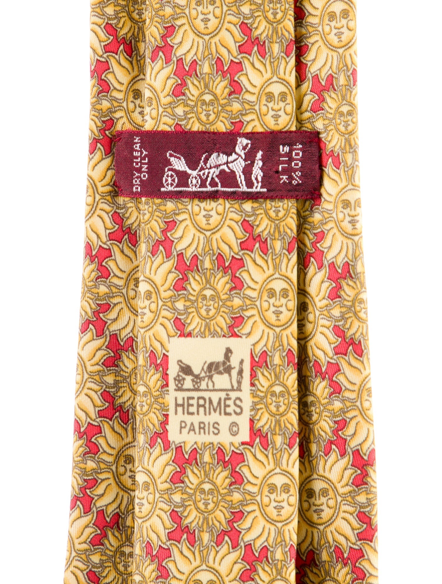 Hermès pattern print tie