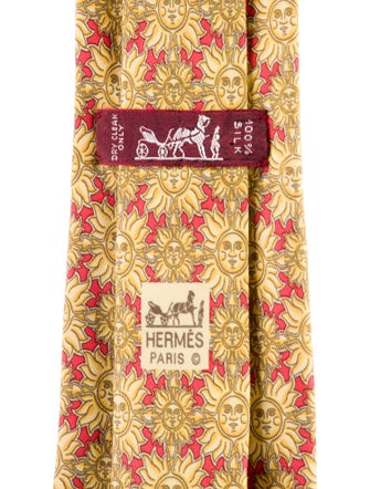 Hermès pattern print tie