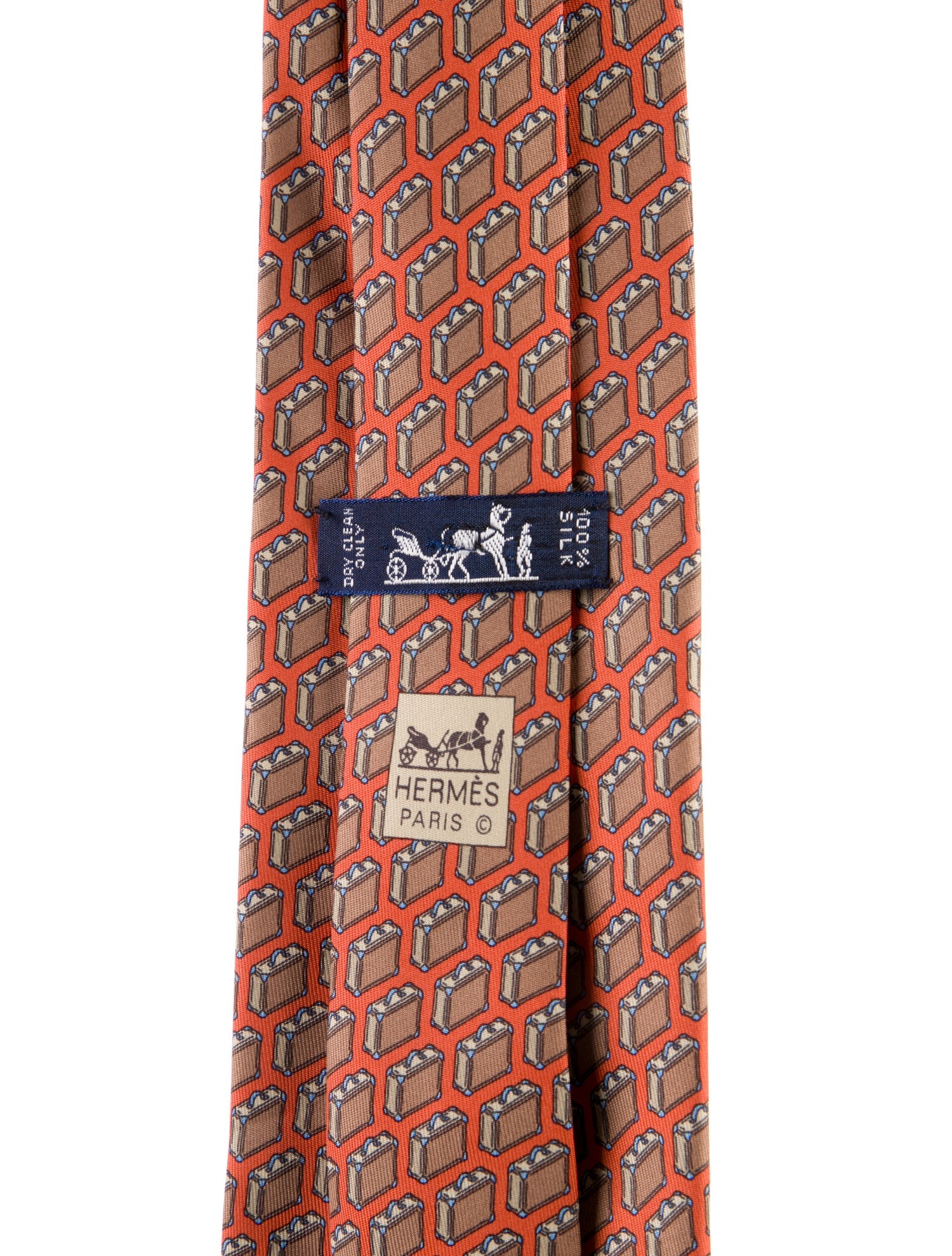Hermès pattern print tie