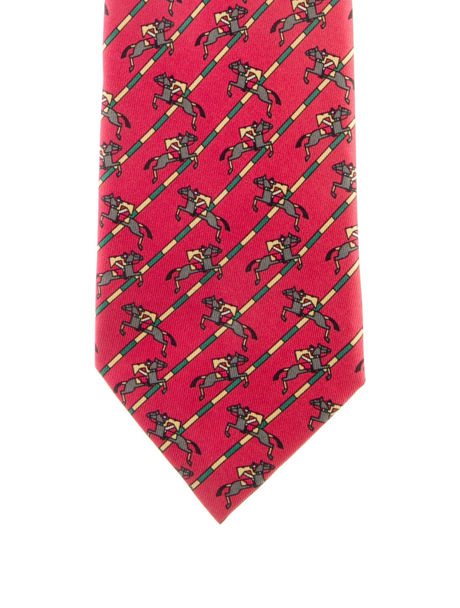 Hermès pattern print tie
