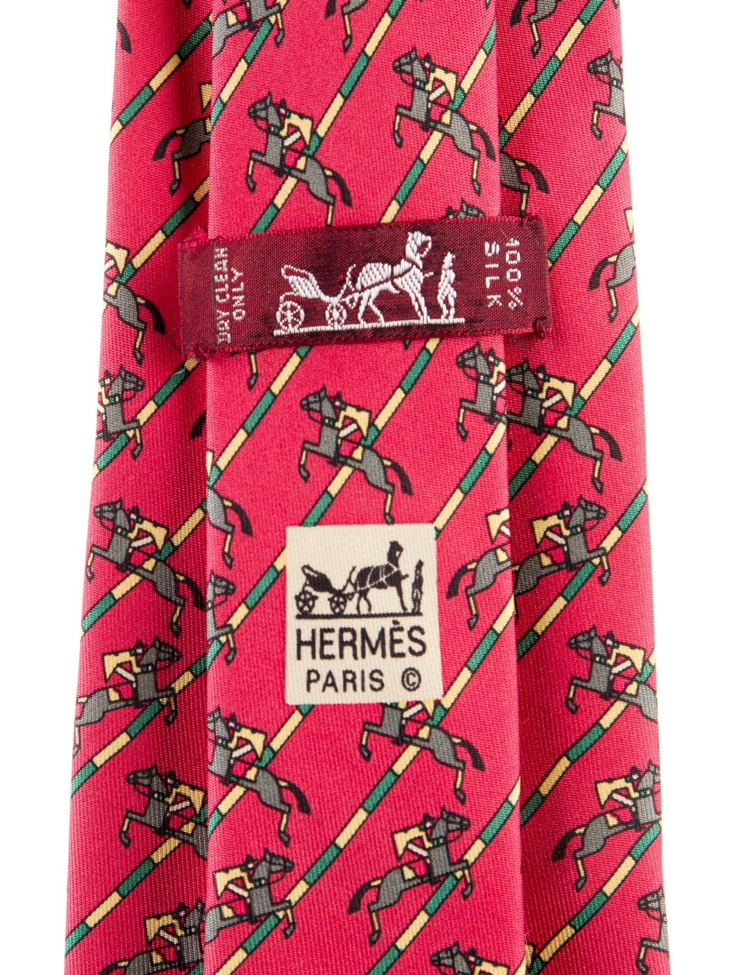 Hermès pattern print tie
