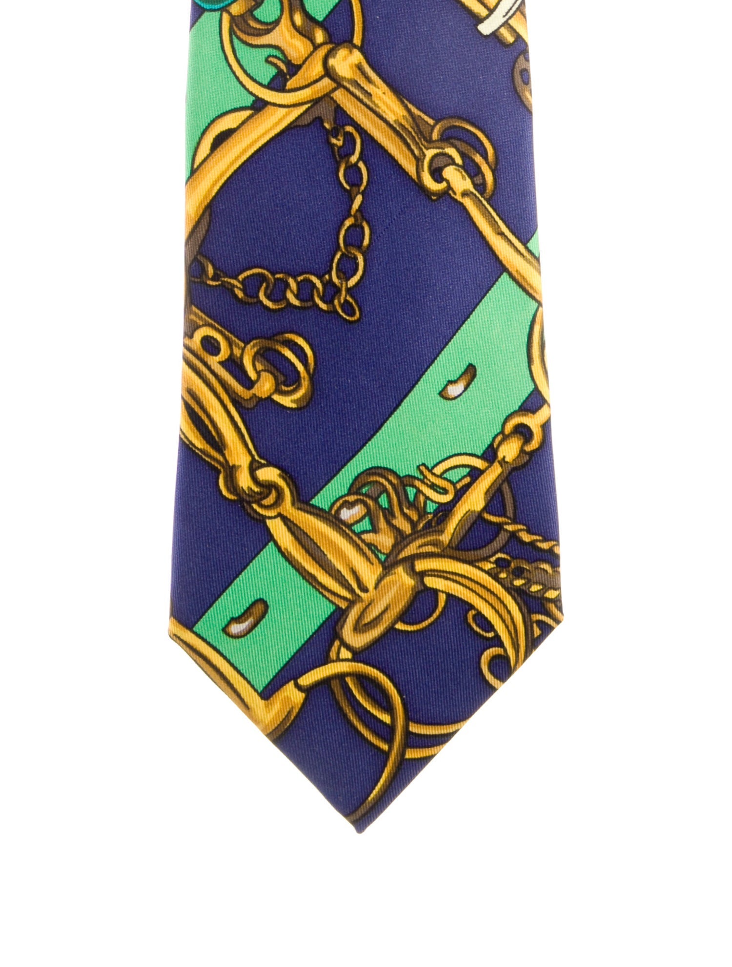 Hermès pattern print tie