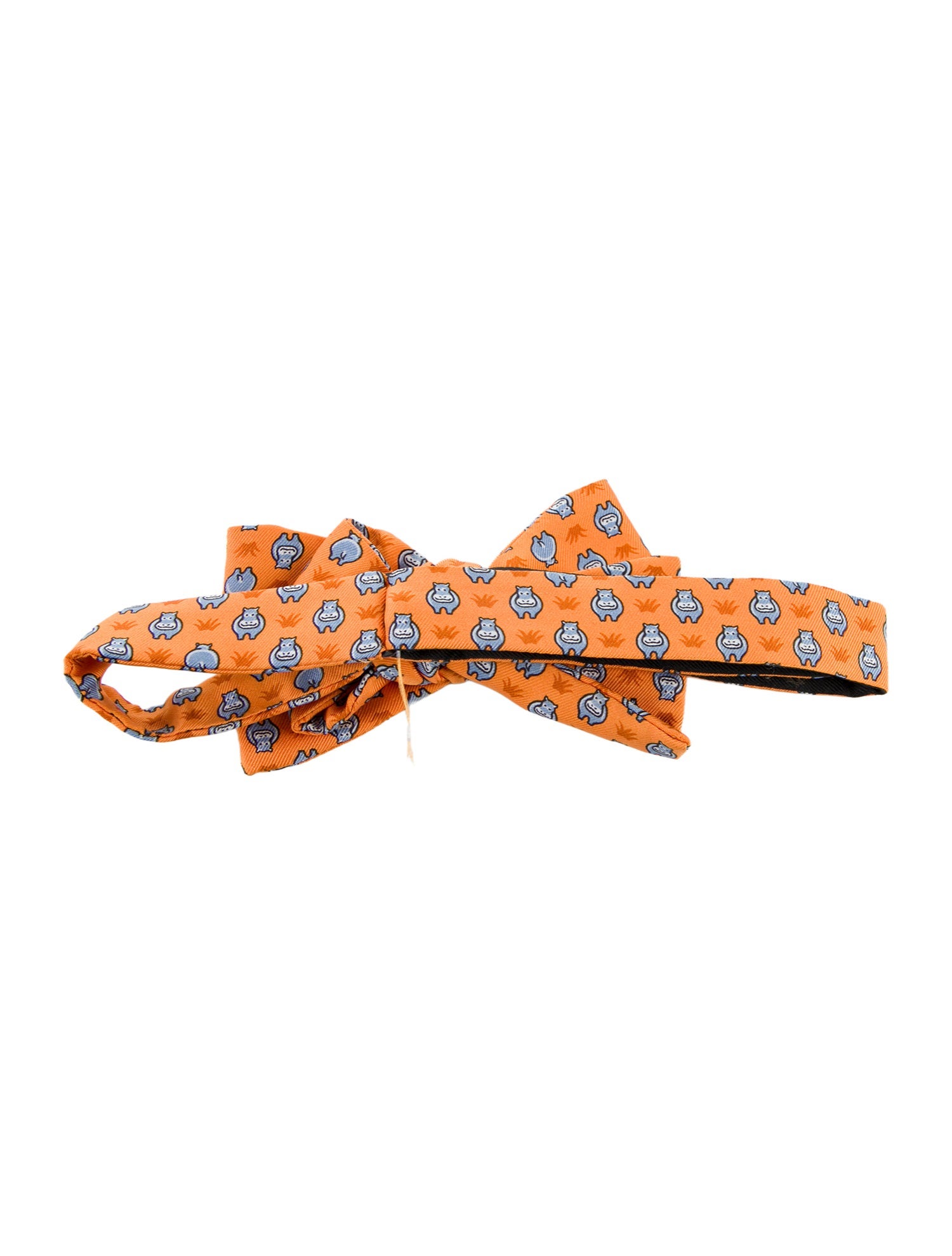 Hermès Printed Bow Tie