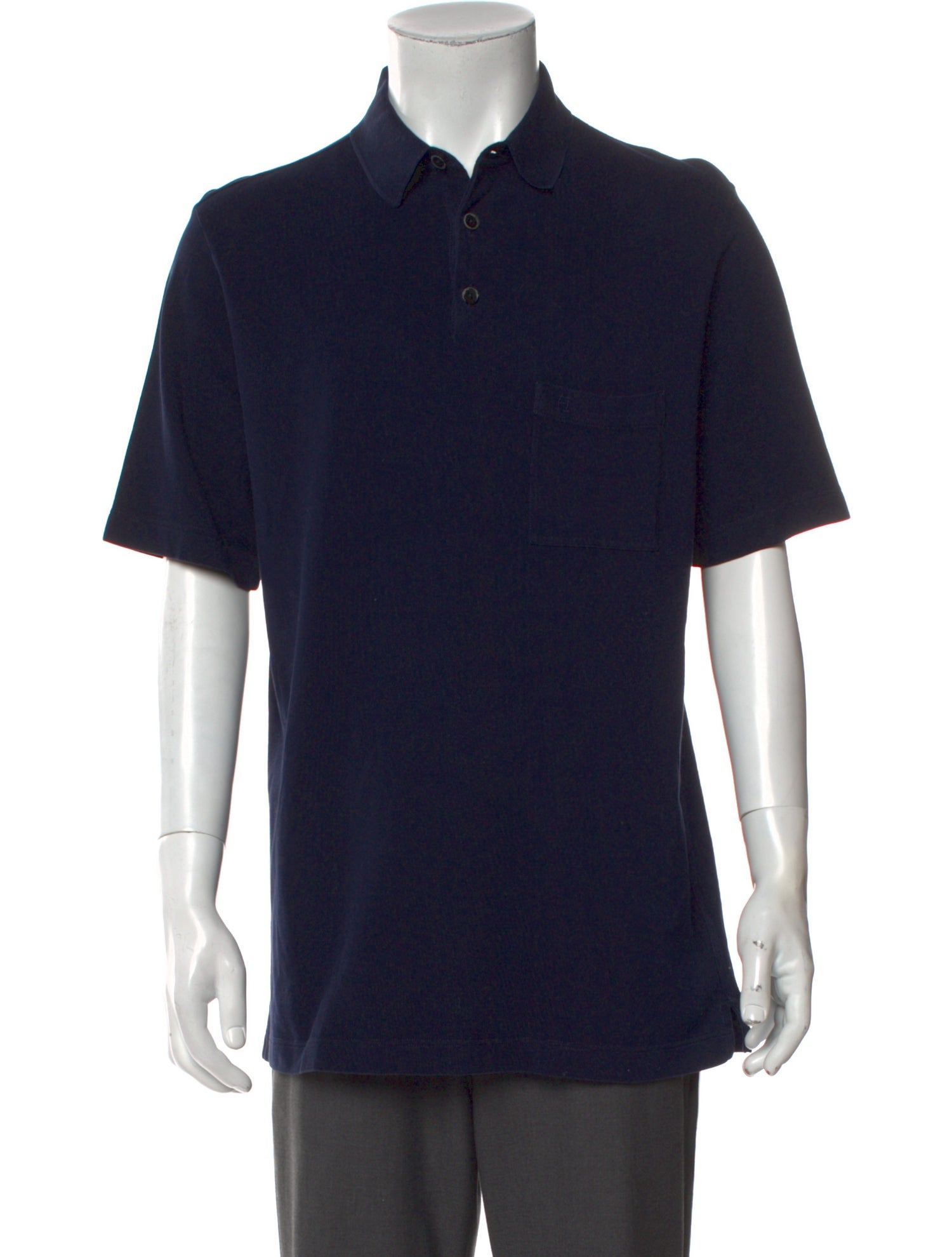 Hermès Collar Short Sleeve Polo Shirt