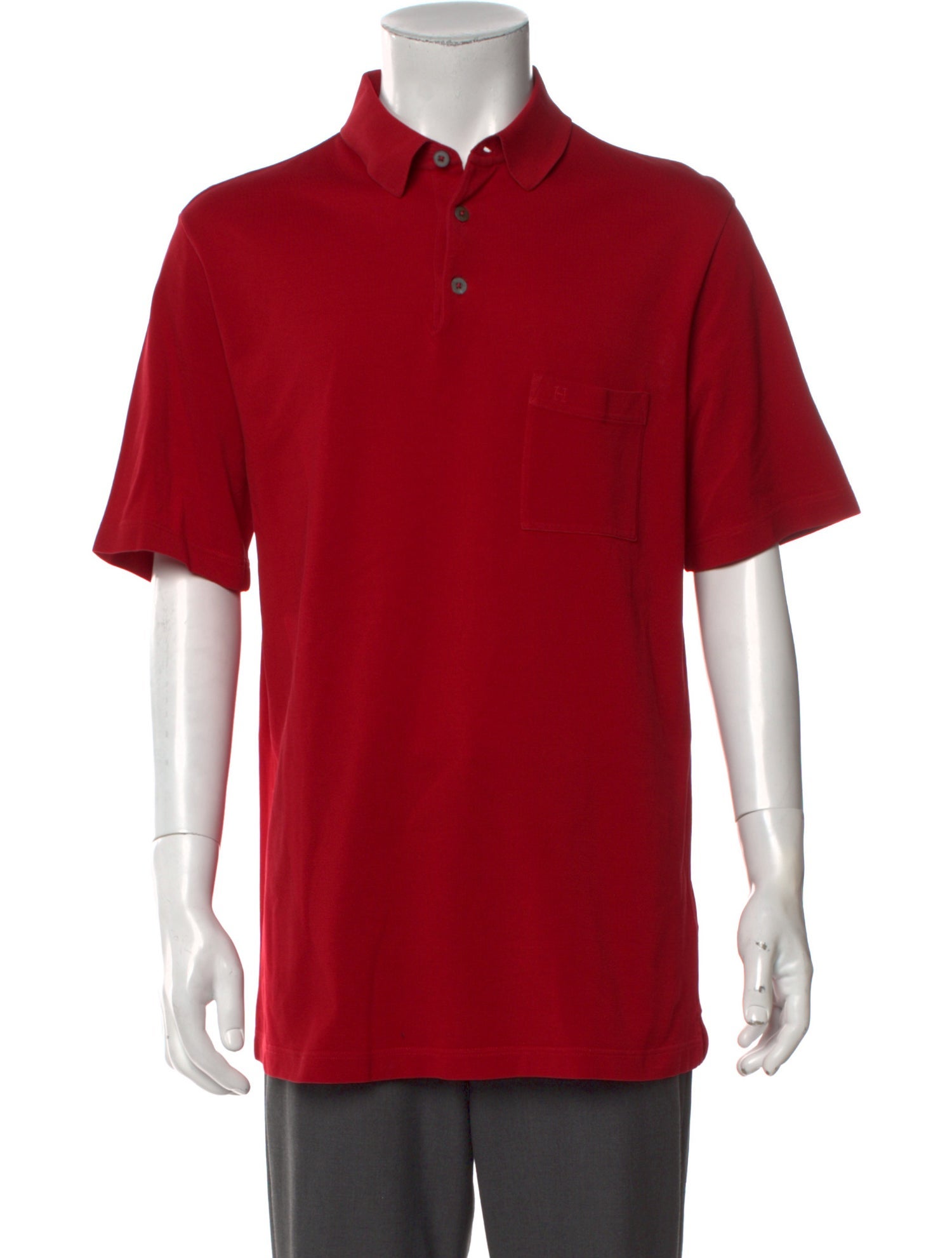 Hermès Collar Short Sleeve Polo Shirt