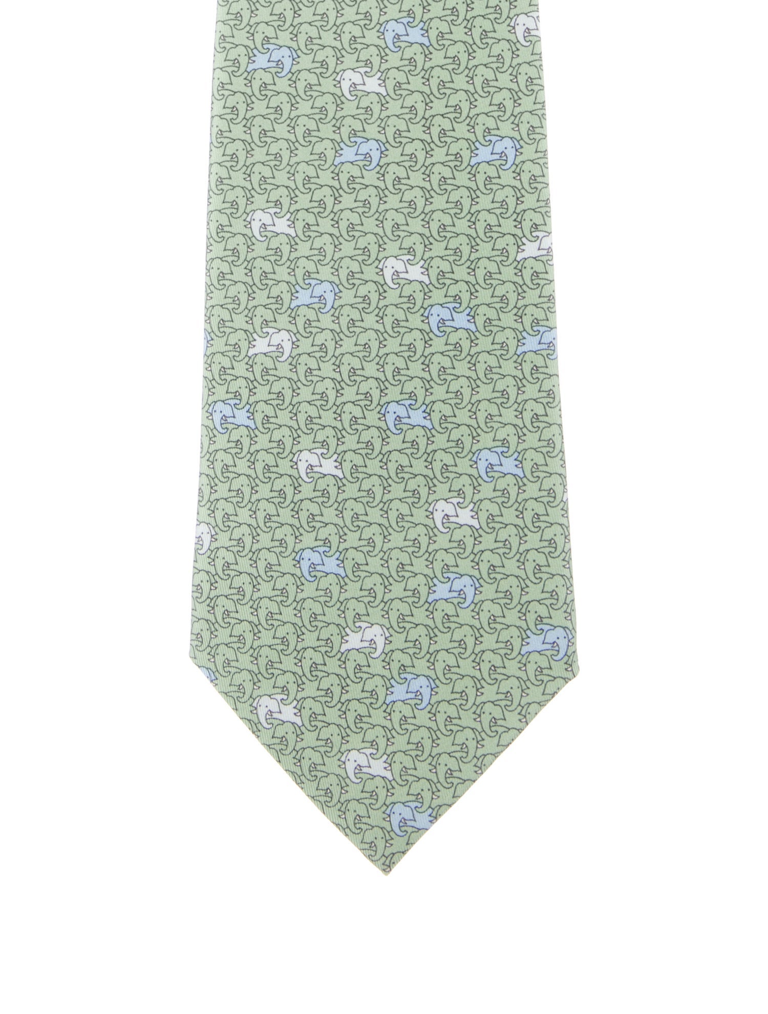 Hermès Silk Pattern Tie