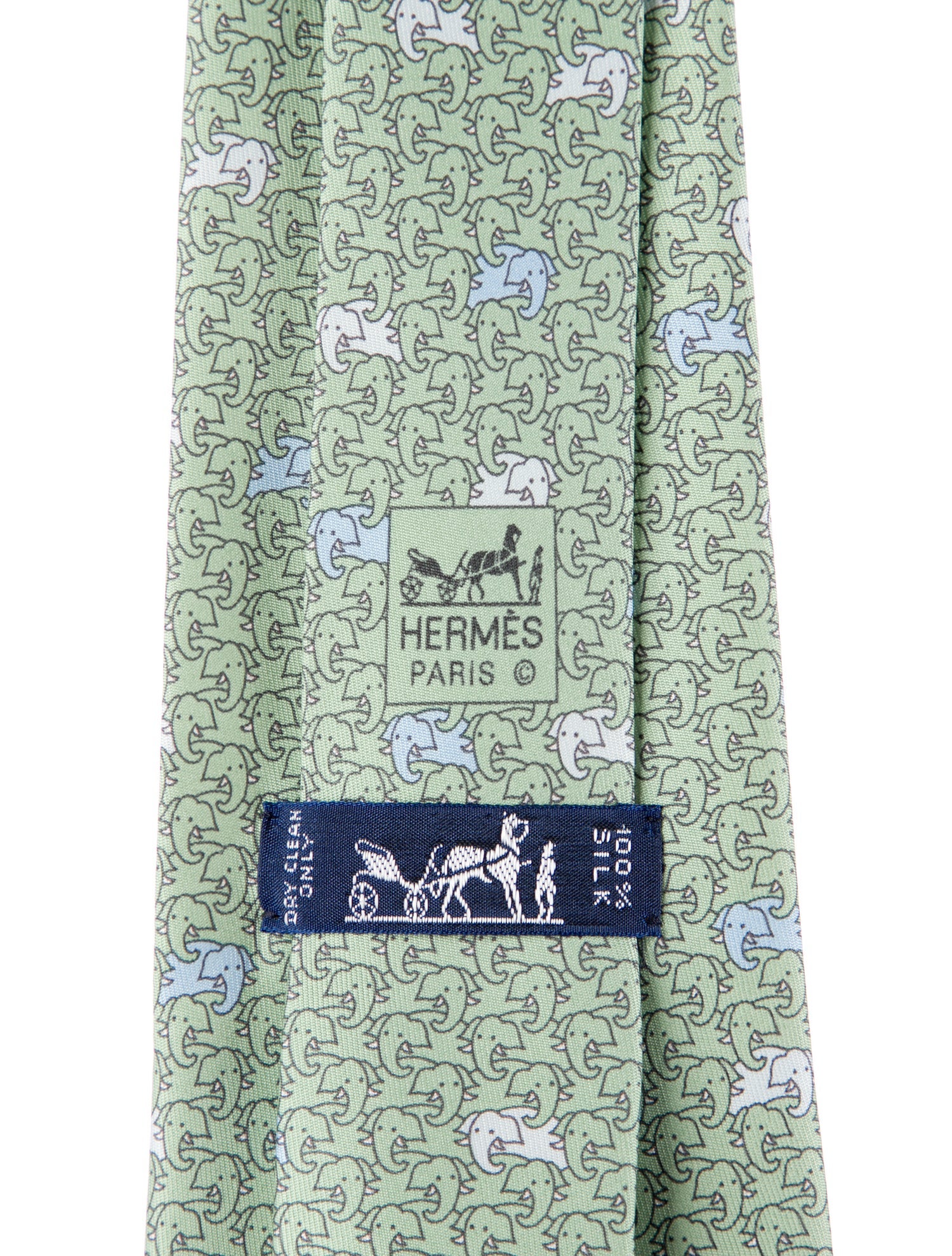 Hermès Silk Pattern Tie