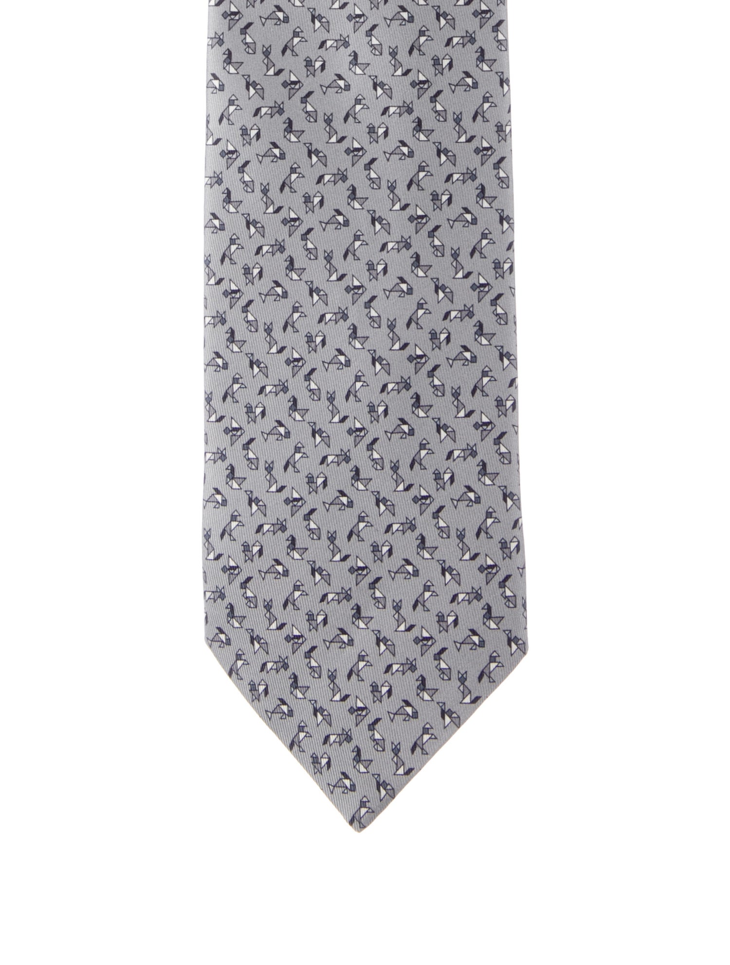 Hermès Silk Pattern Tie