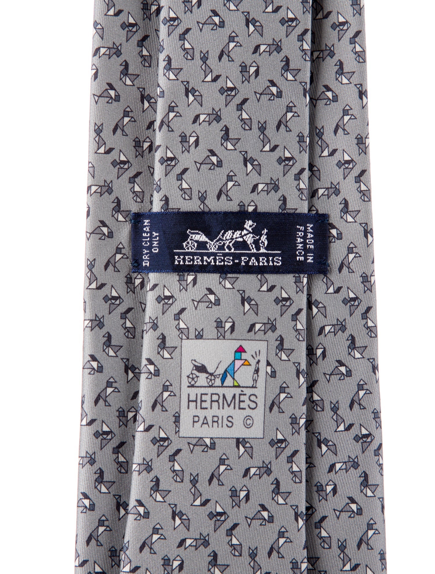 Hermès Silk Pattern Tie