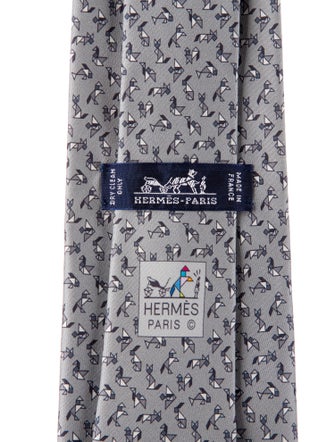 Hermès Silk Pattern Tie