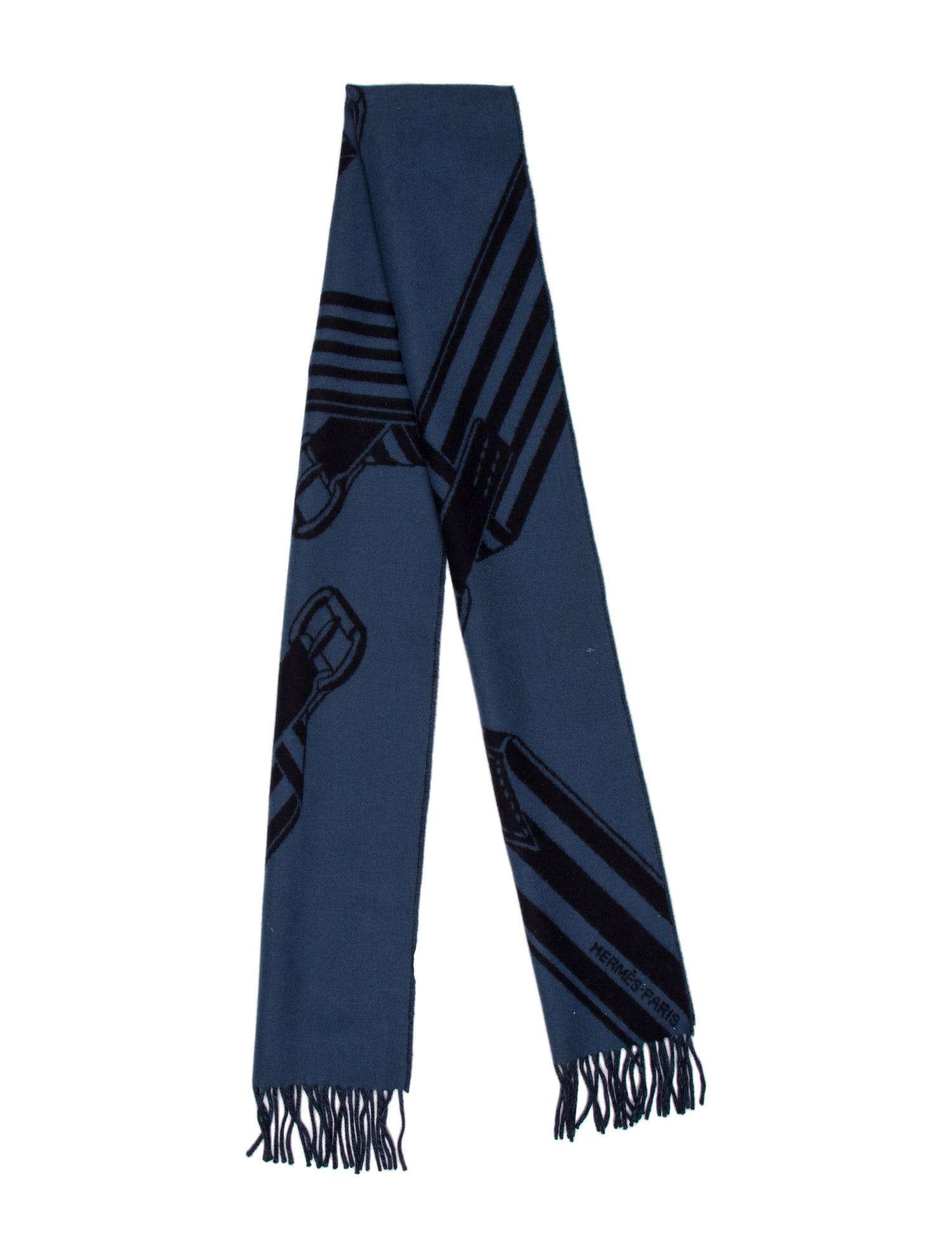 Hermès Sangles En Zig Zag Cashmere Muffler