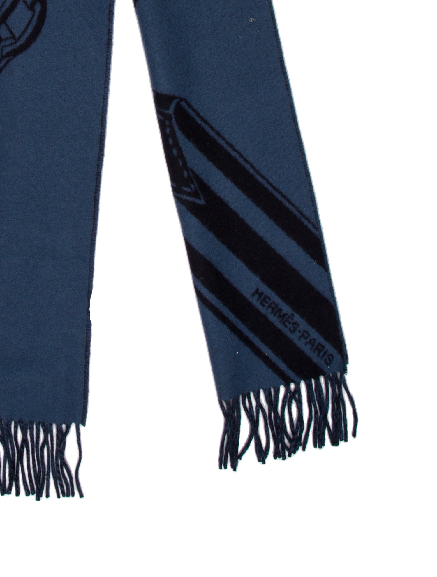 Hermès Sangles En Zig Zag Cashmere Muffler