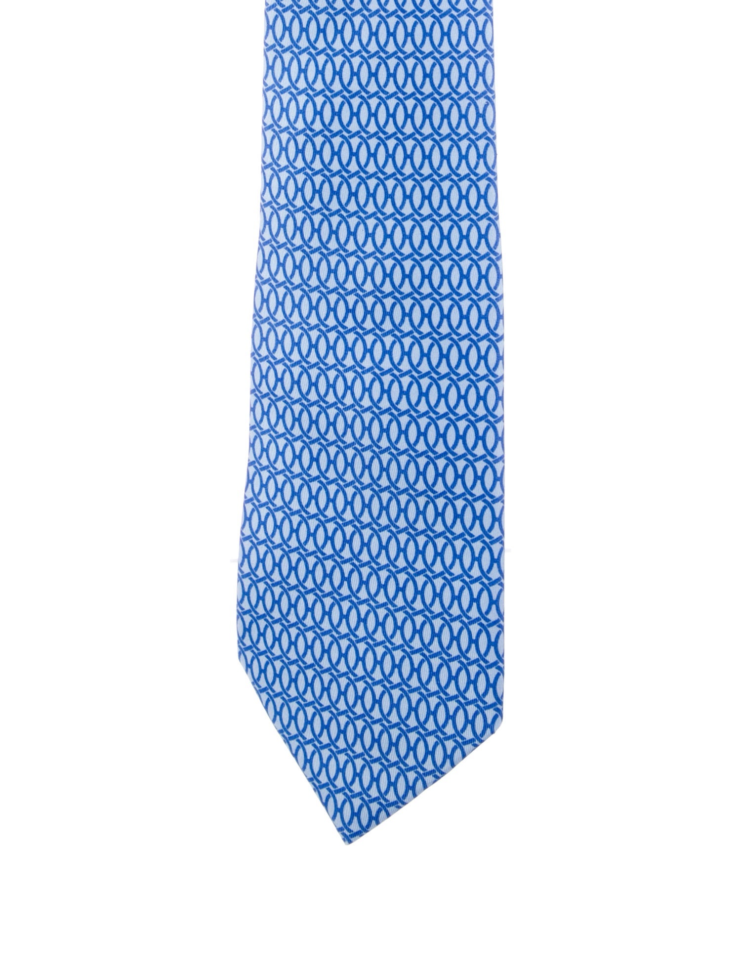 Hermès Silk Pattern Print Tie