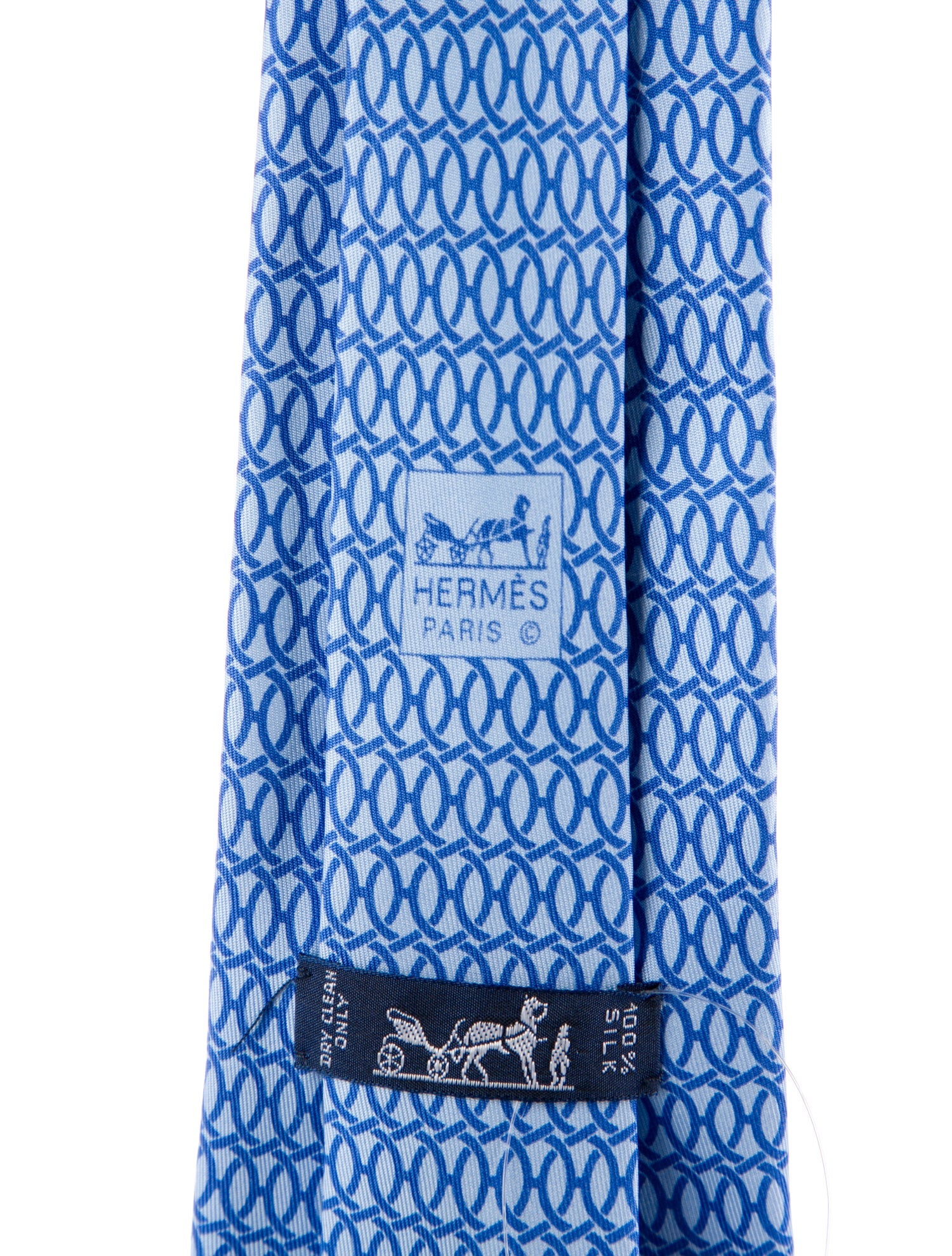 Hermès Silk Pattern Print Tie