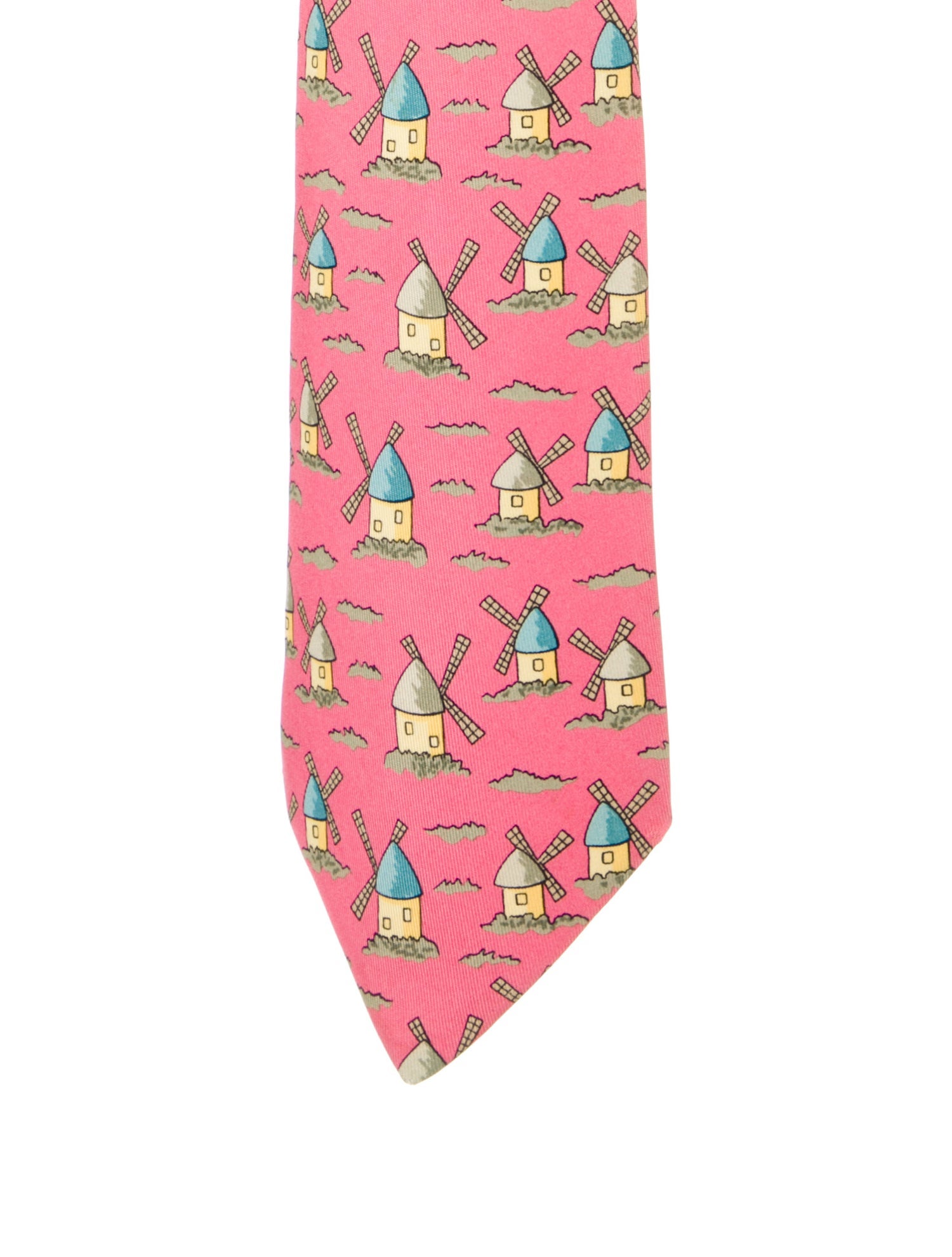 Hermès Silk Printed Tie