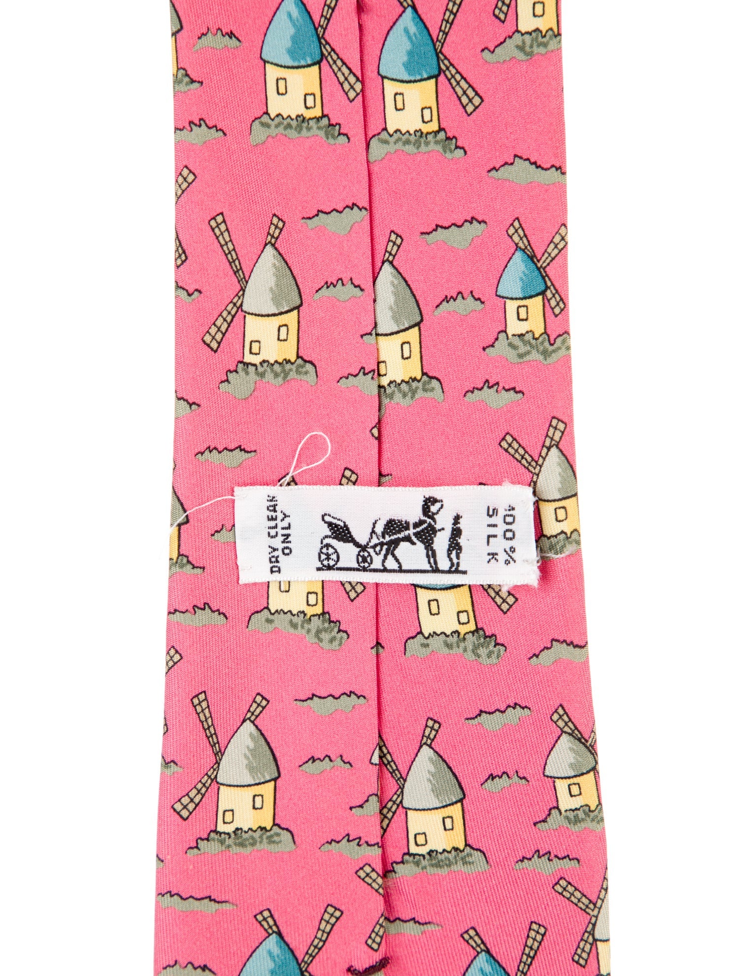 Hermès Silk Printed Tie