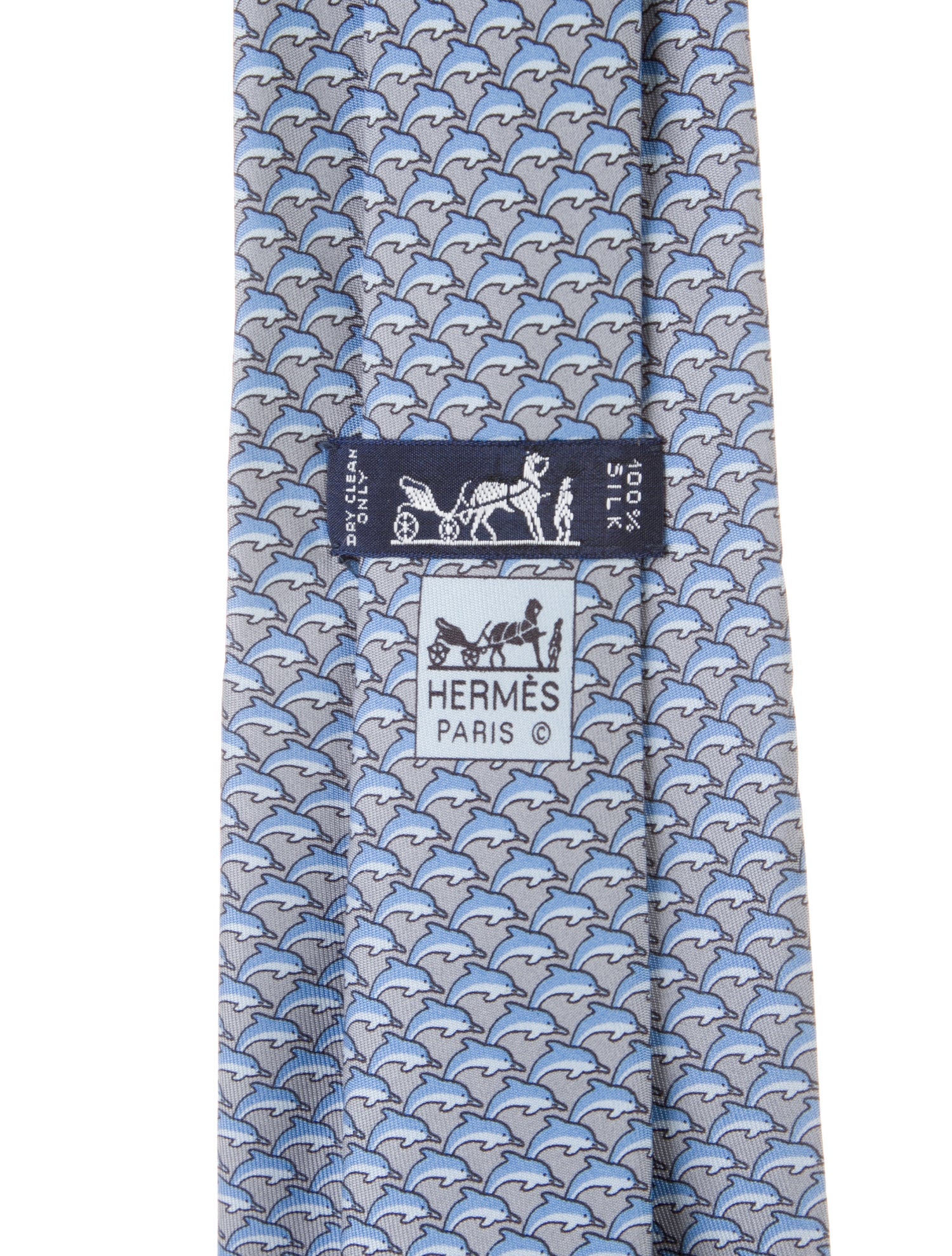 Hermès Silk Printed Tie