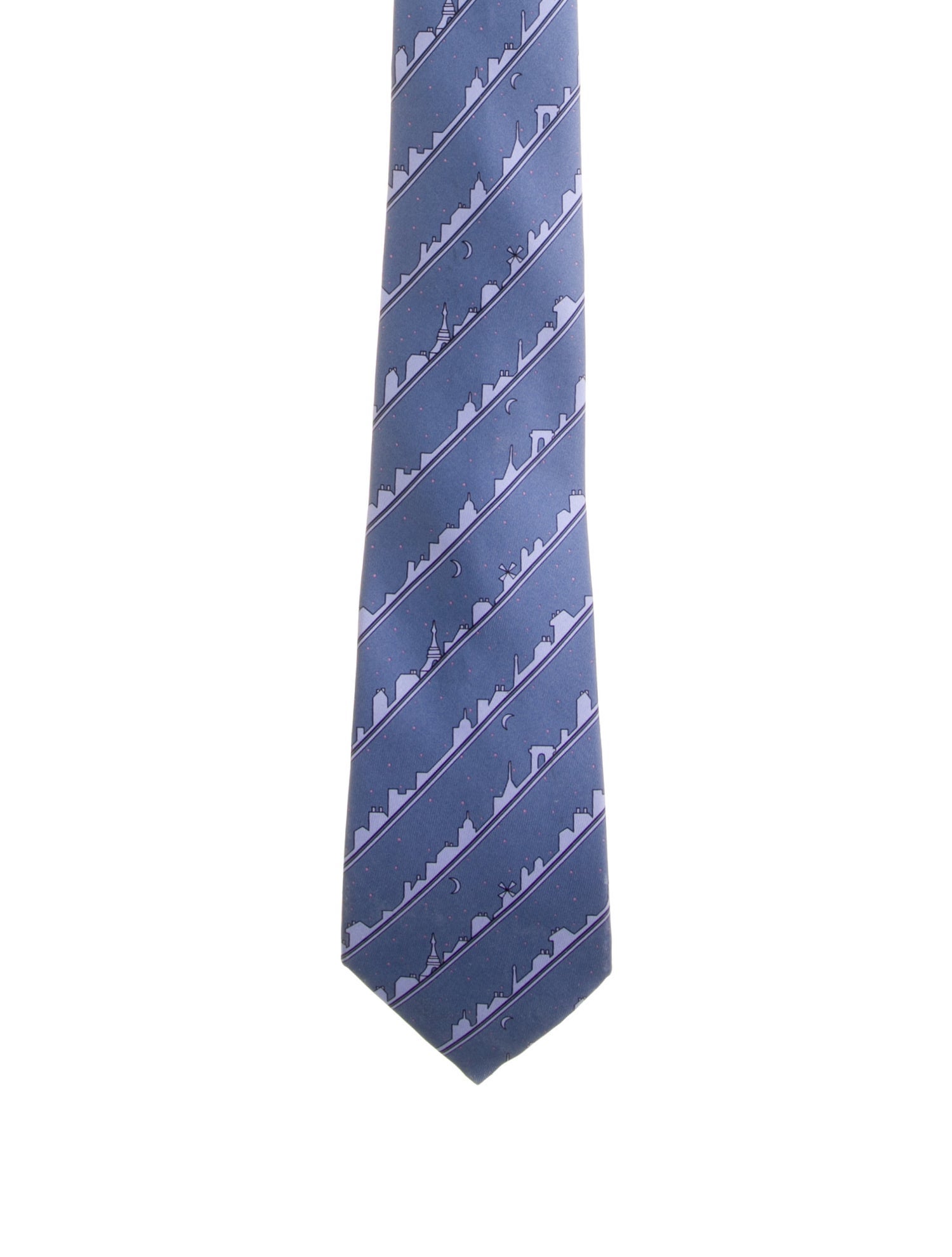 Hermès Silk Printed Tie