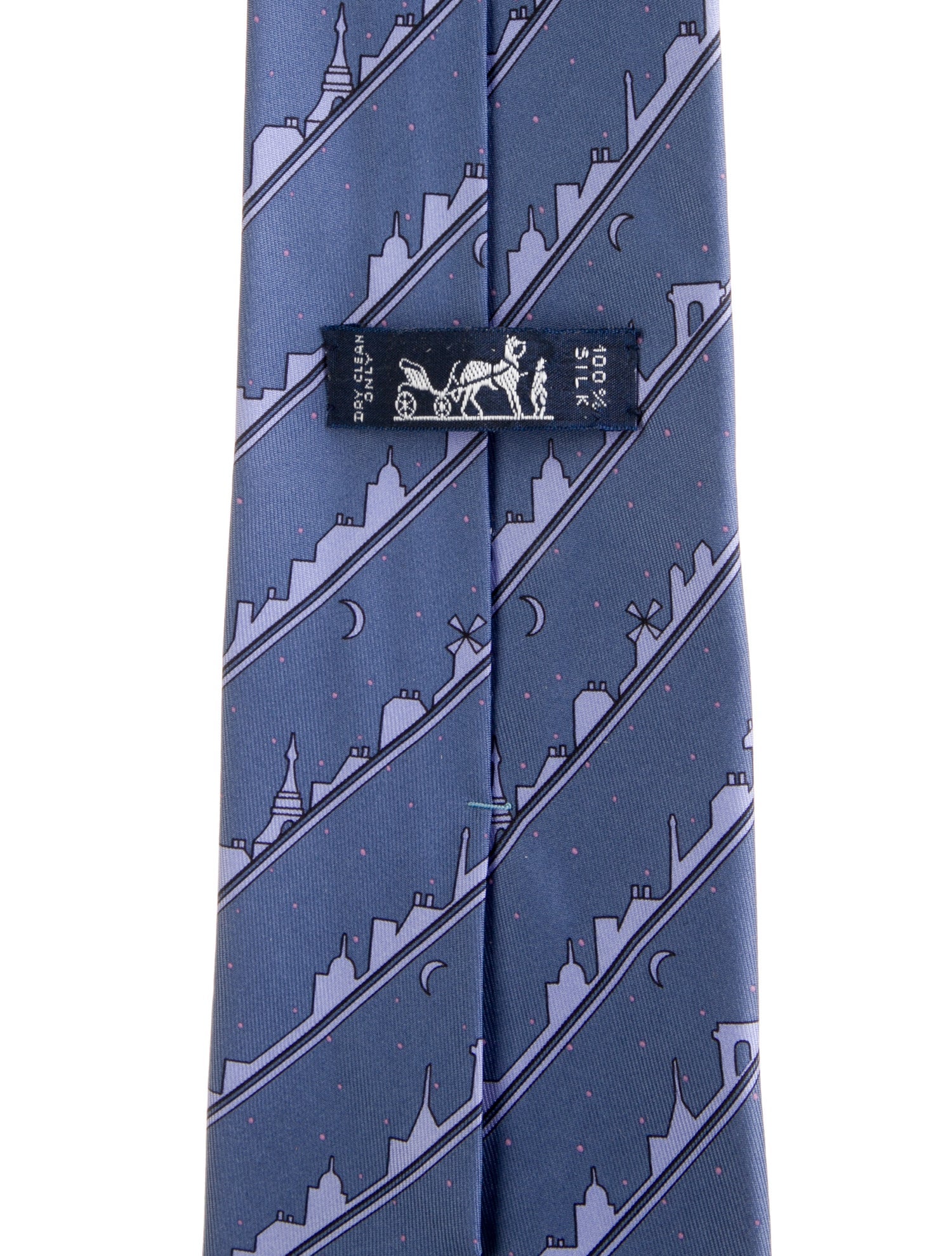 Hermès Silk Printed Tie