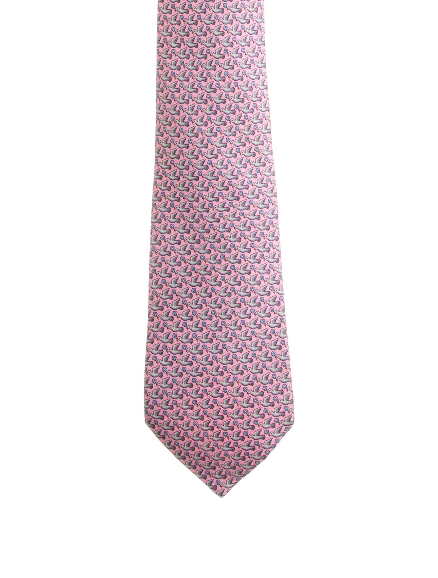 Hermès Silk Printed Tie