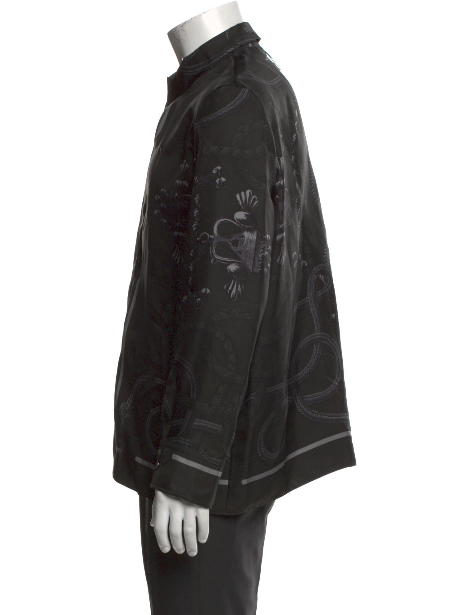 Hermès Silk Long Sleeve Shirt