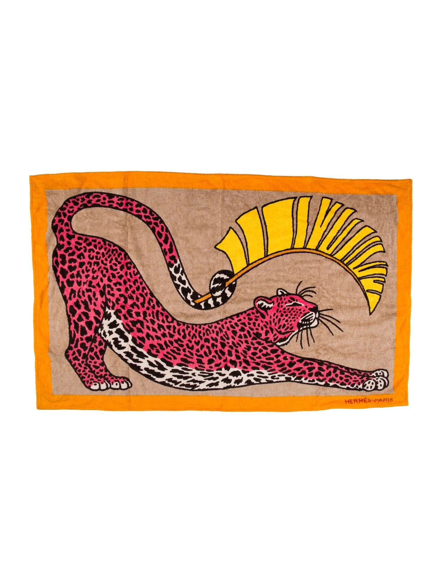 Hermès 'Panthere au Soleil Beach Towel