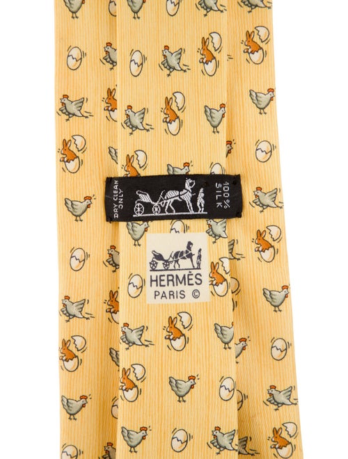 Hermès Silk Pattern Tie
