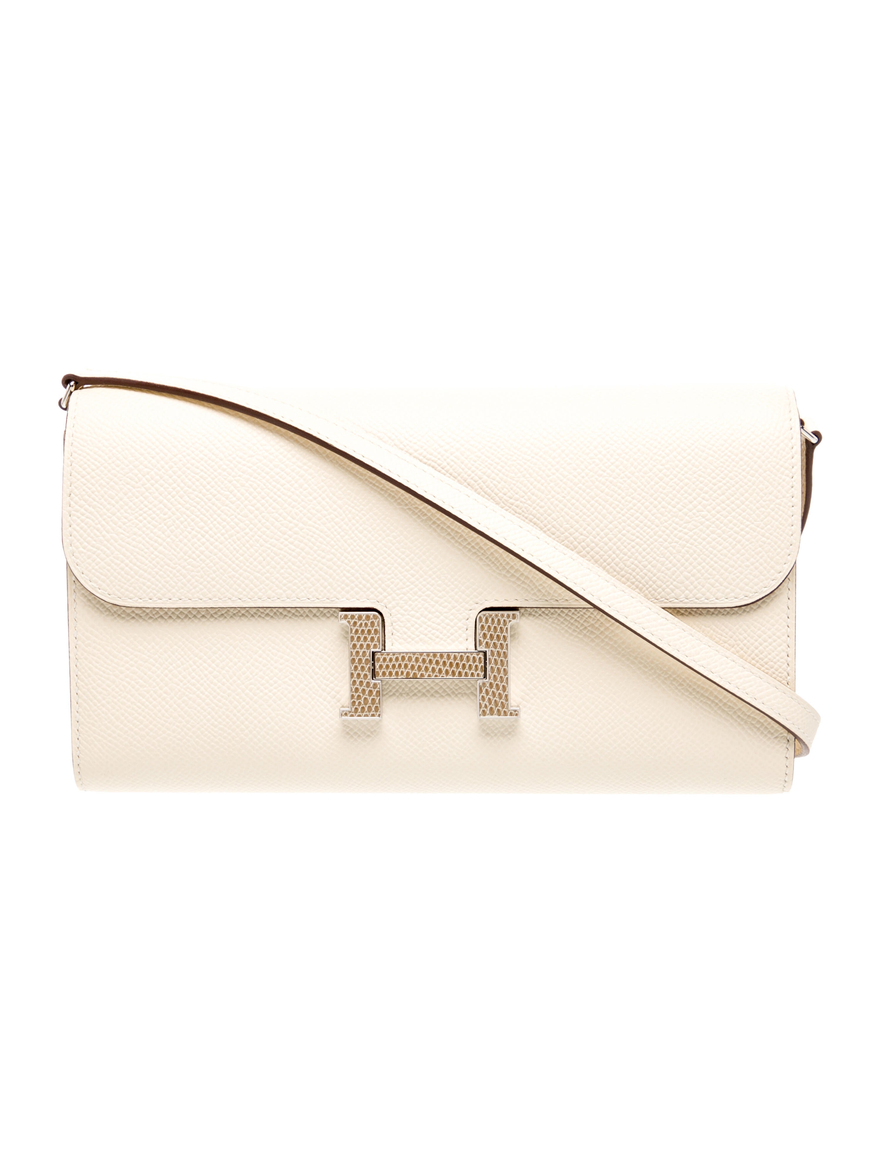 Hermès Epsom & Niloticus Lizard Constance Wallet To Go