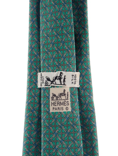 Hermès Silk Pattern Tie