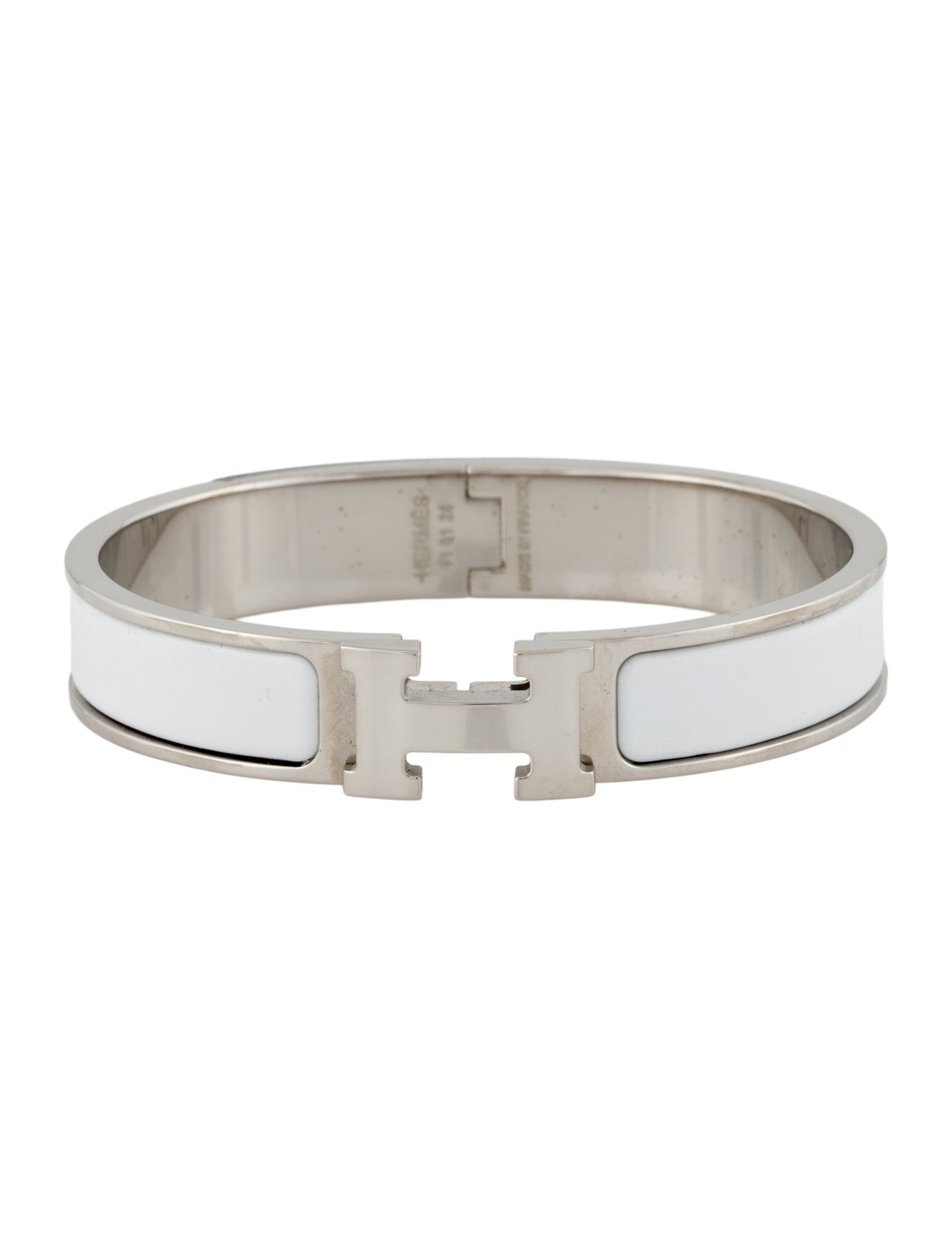 Hermès Clic H Enamel Bangle Bracelet