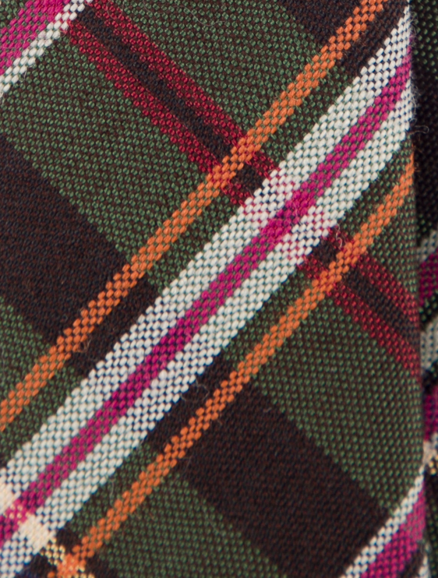 Hermès Wool Plaid Tie