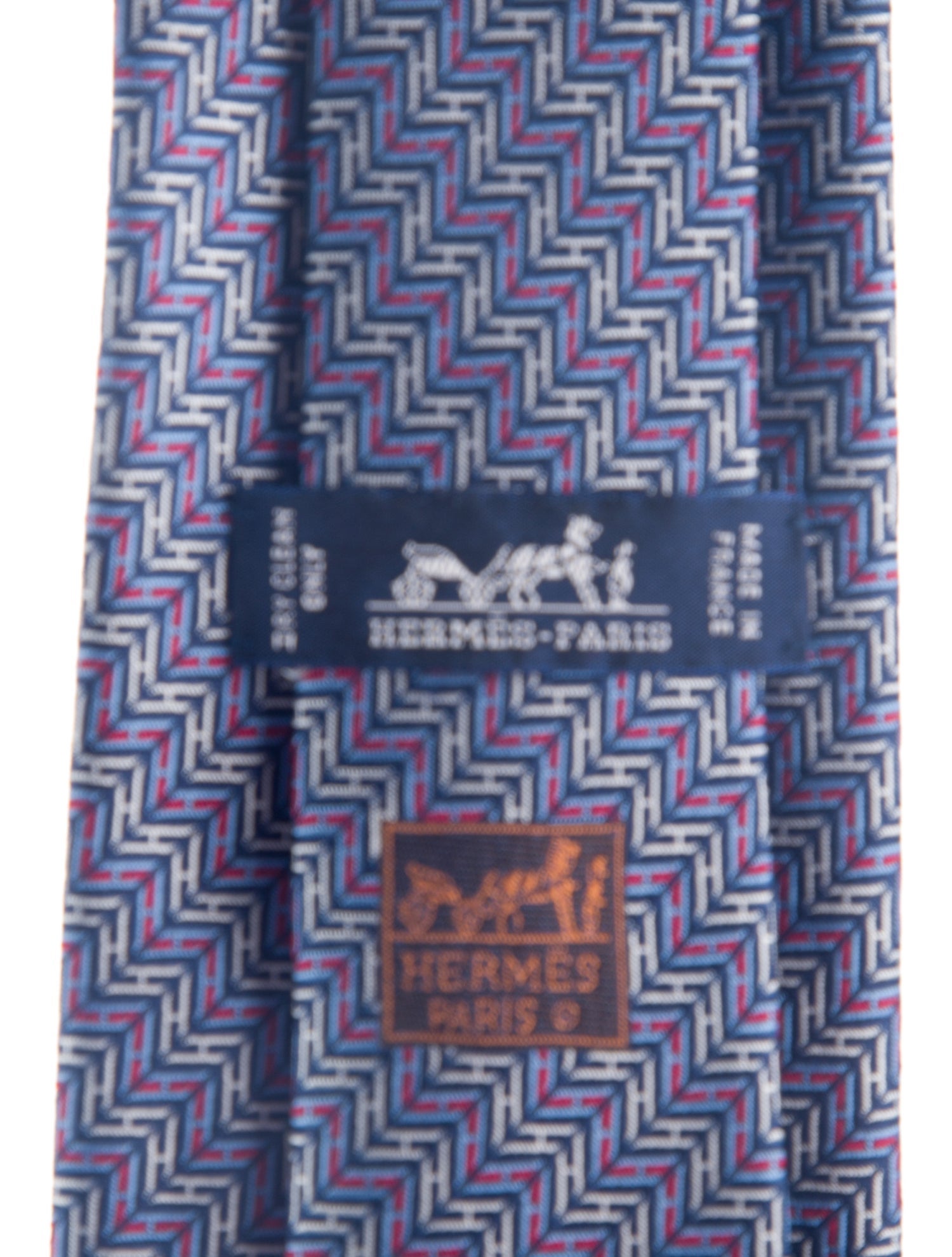 Hermès pattern print tie