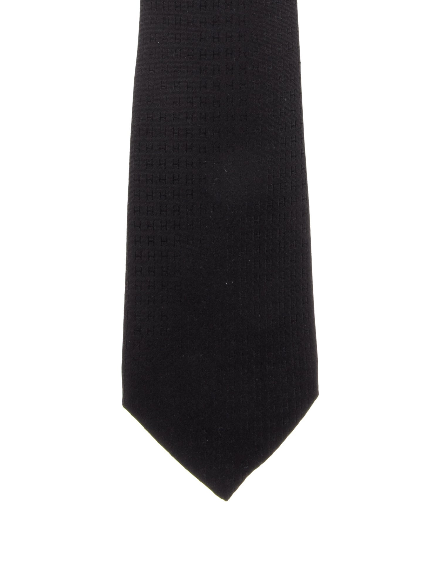 Hermès pattern print tie