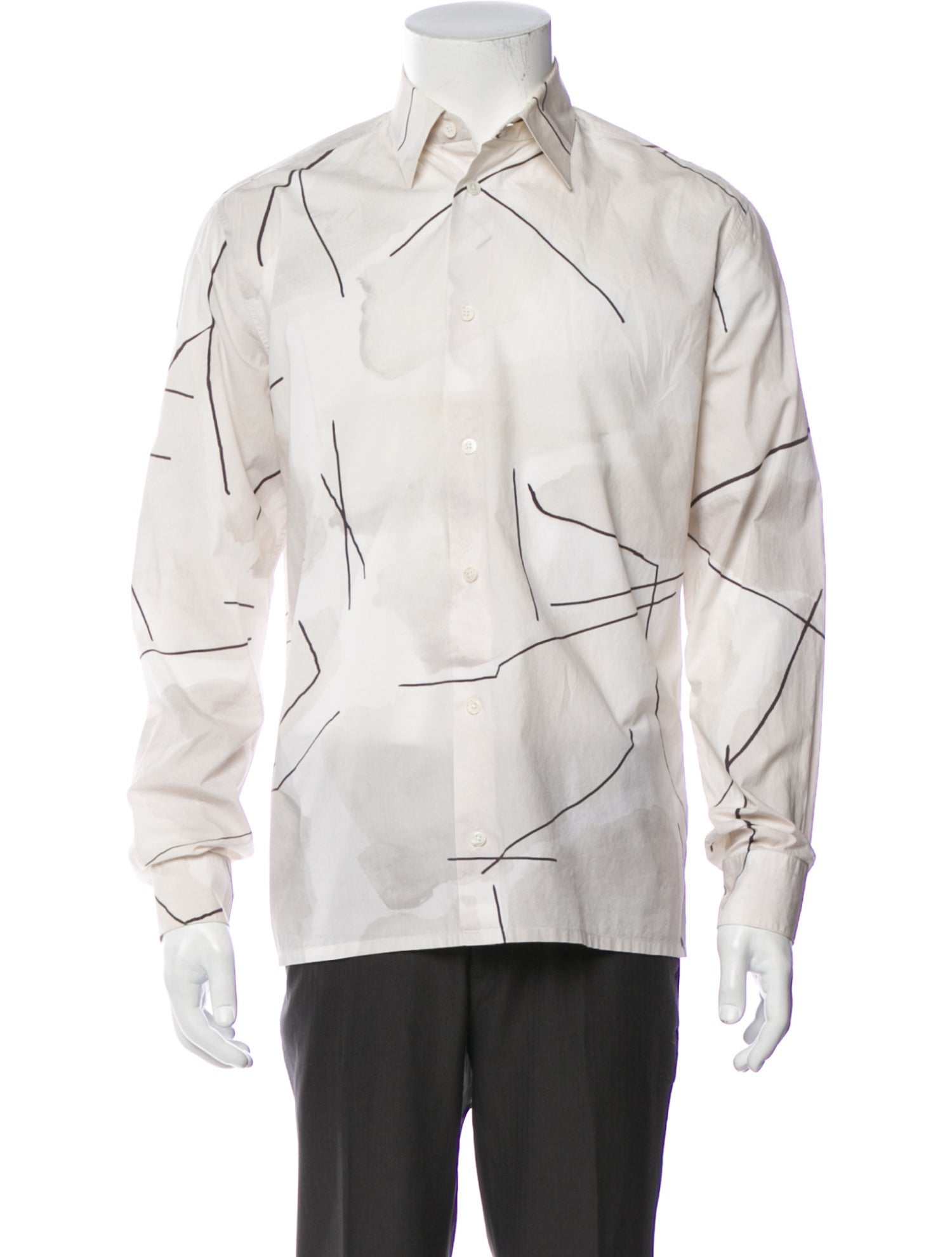 Hermès Printed Long Sleeve Shirt