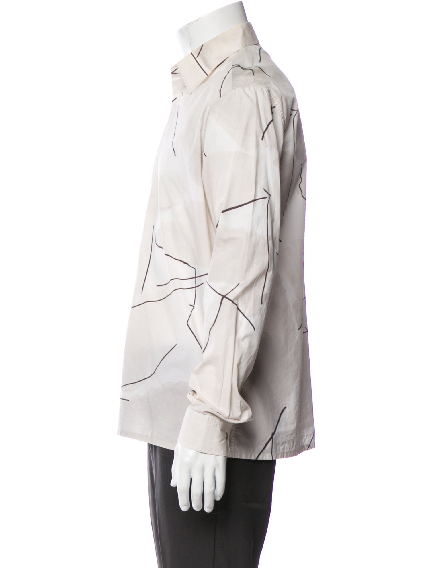 Hermès Printed Long Sleeve Shirt