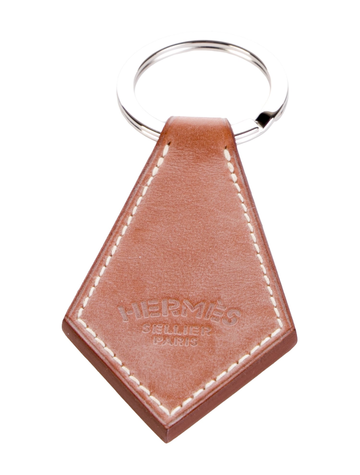 Hermès Leather Tab Keyring