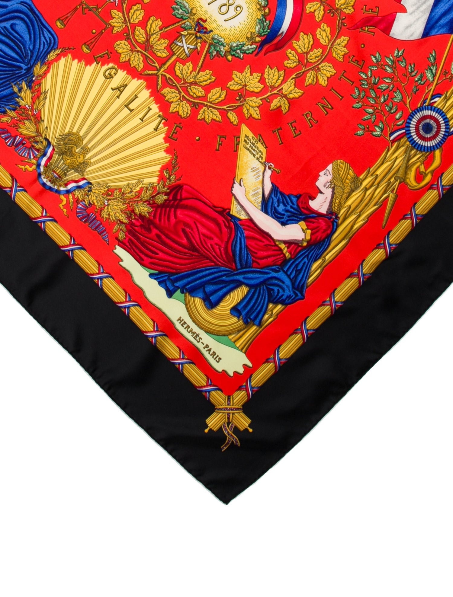 Hermès République Française - Liberté, Égalité, Fraternité 1789 Silk Scarf