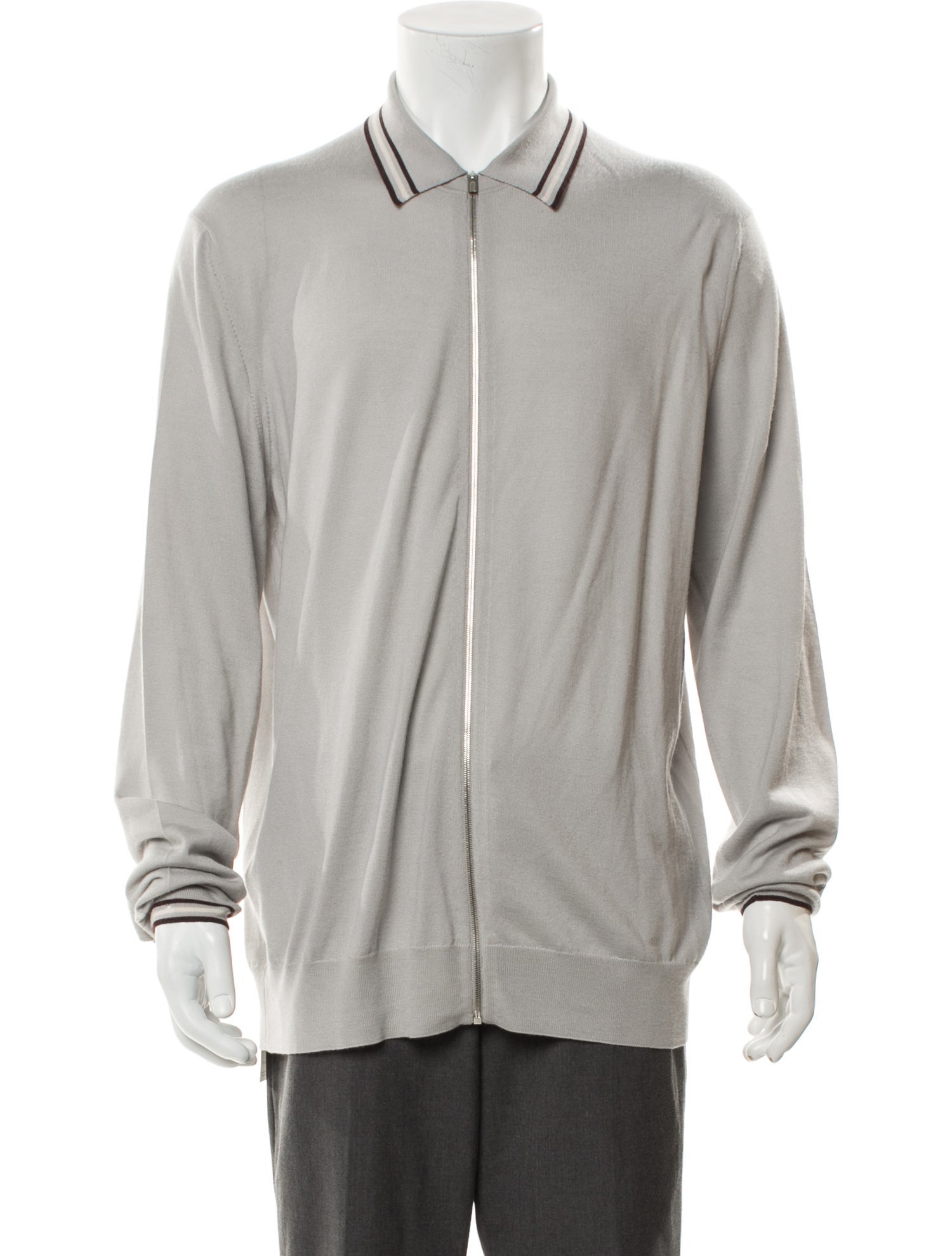 Hermès Cashmere Collar Cardigan