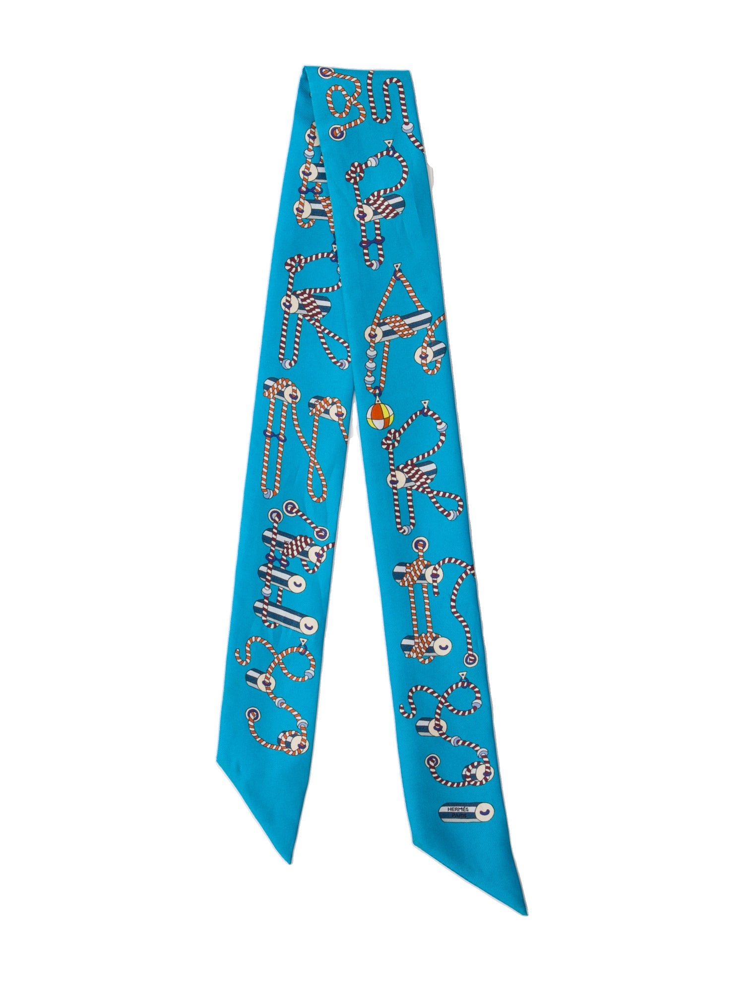 Hermès Cordages Silk Twilly Scarf