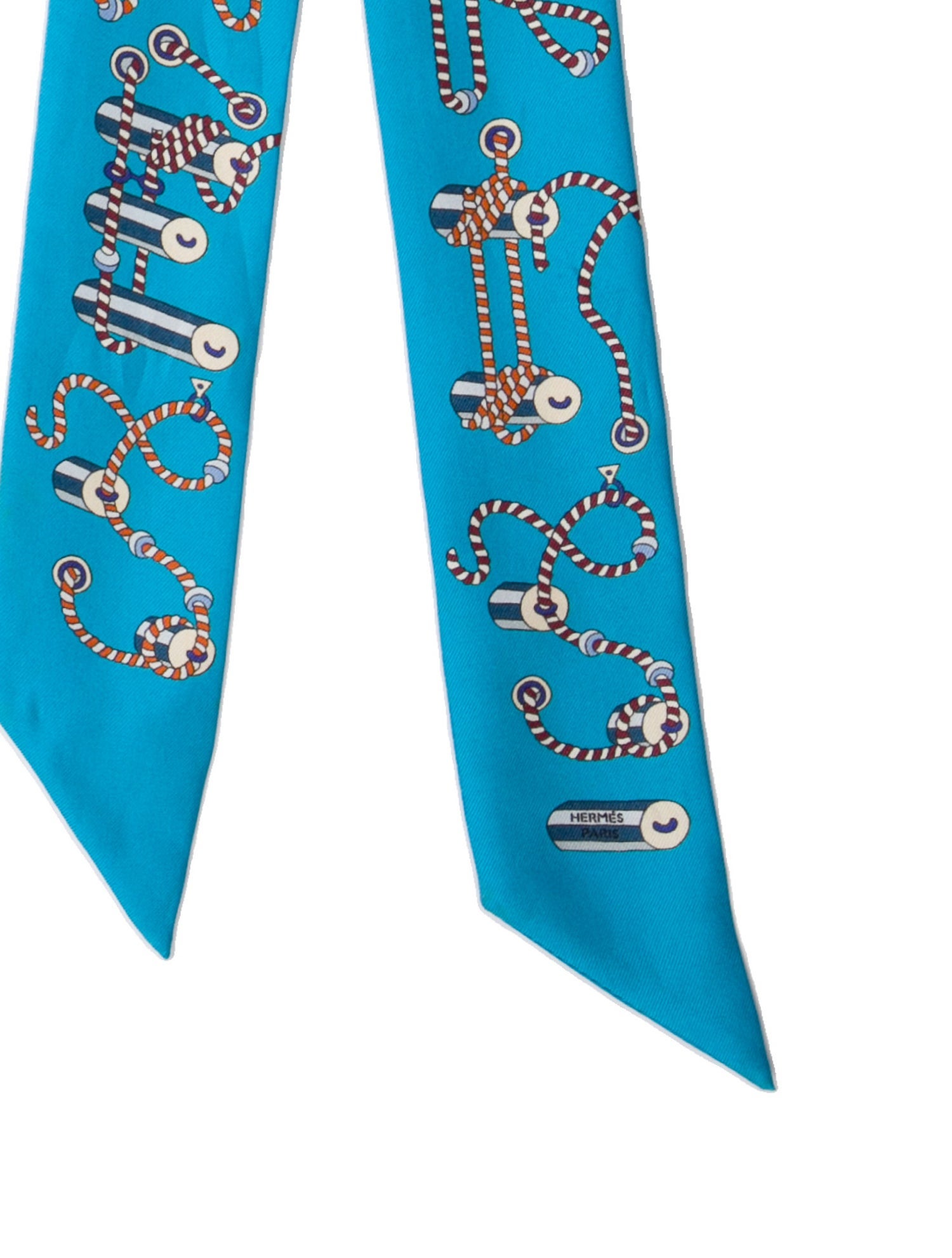 Hermès Cordages Silk Twilly Scarf