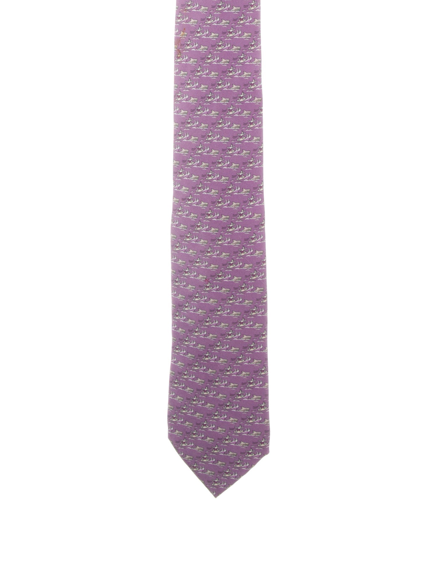 Hermès Silk Pattern Tie