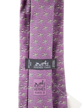 Hermès Silk Pattern Tie